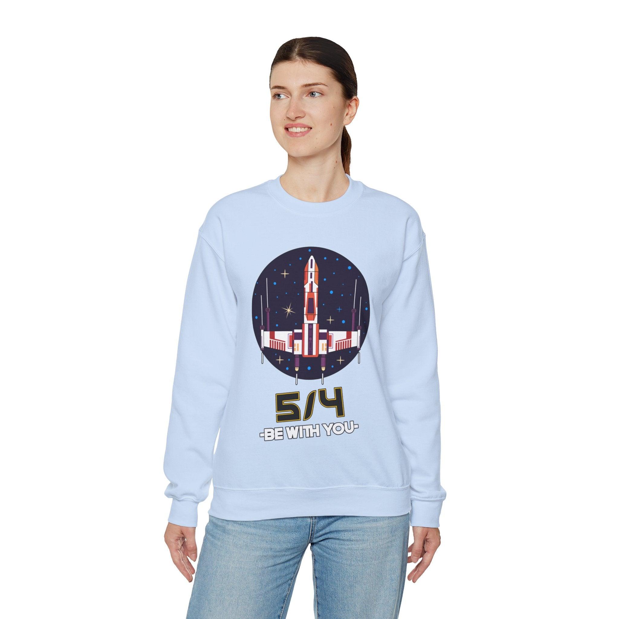 5/4 be with you - Star Wars Day - Sweatshirt - Witty Twisters T-Shirts