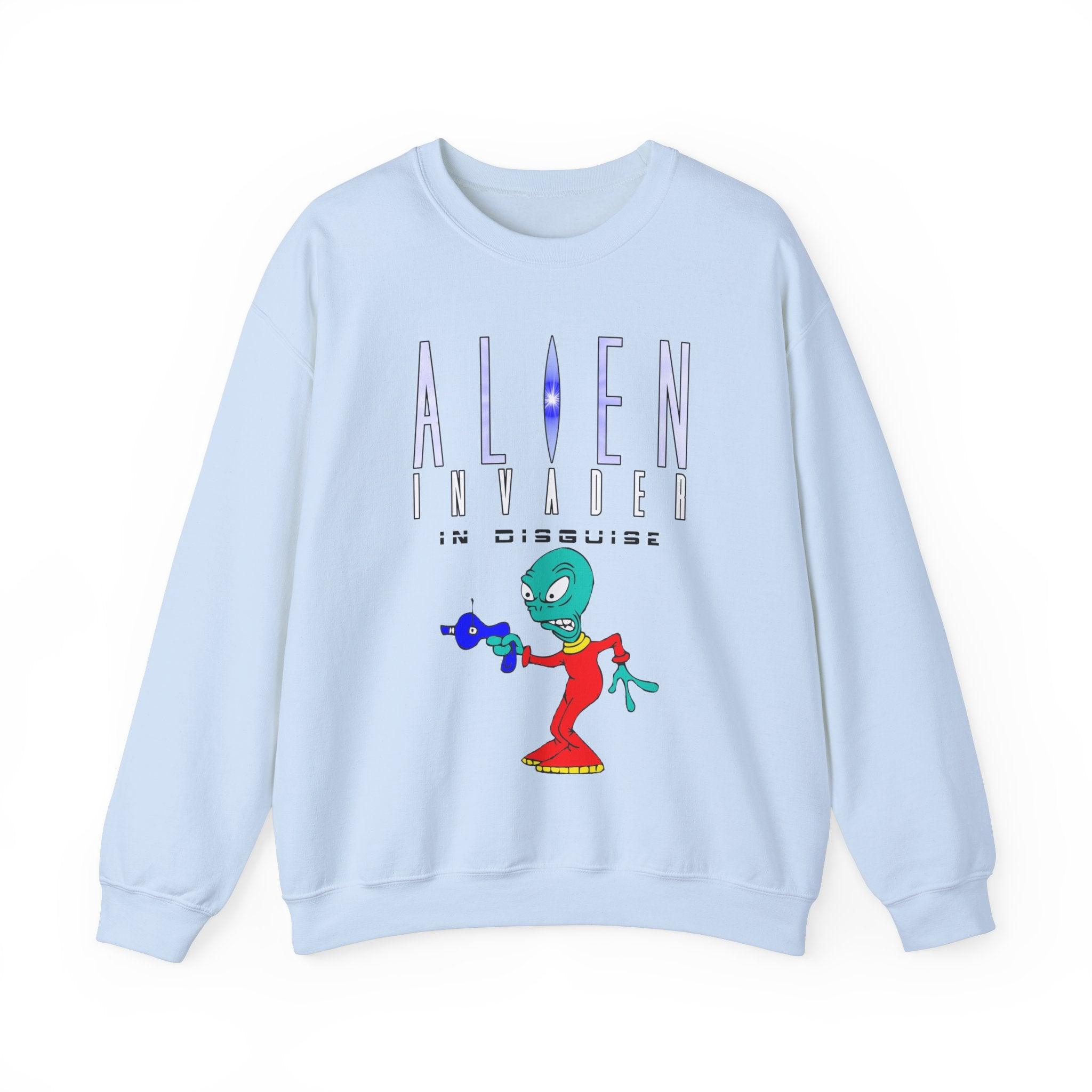 Alien Invader In Disguise - Sweatshirt - Witty Twisters T-Shirts