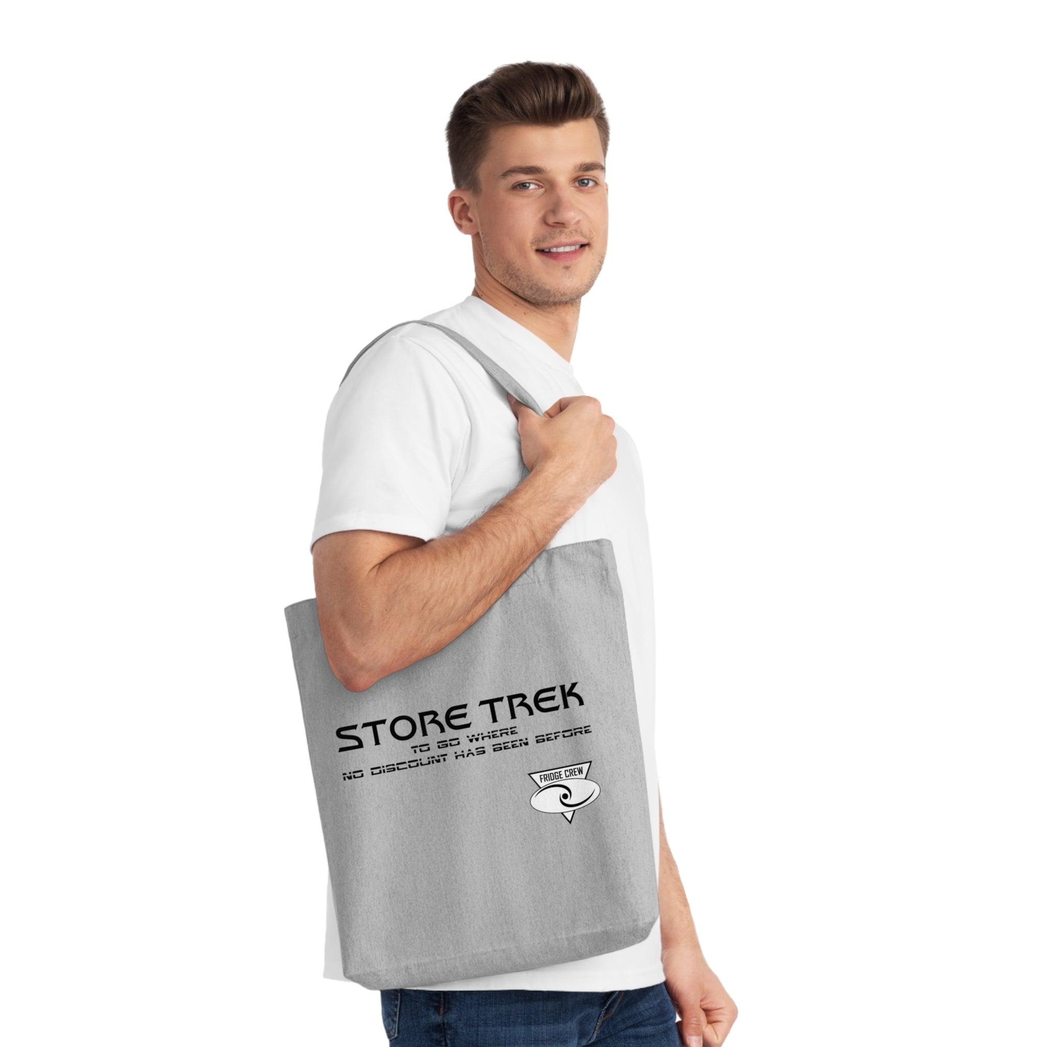 Store Trek To Go Where No Discount Has Been Before Fridge Crew - Woven Tote Bag