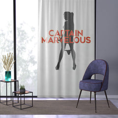 Captain Marvelous - Window Curtains - Witty Twisters Fashions