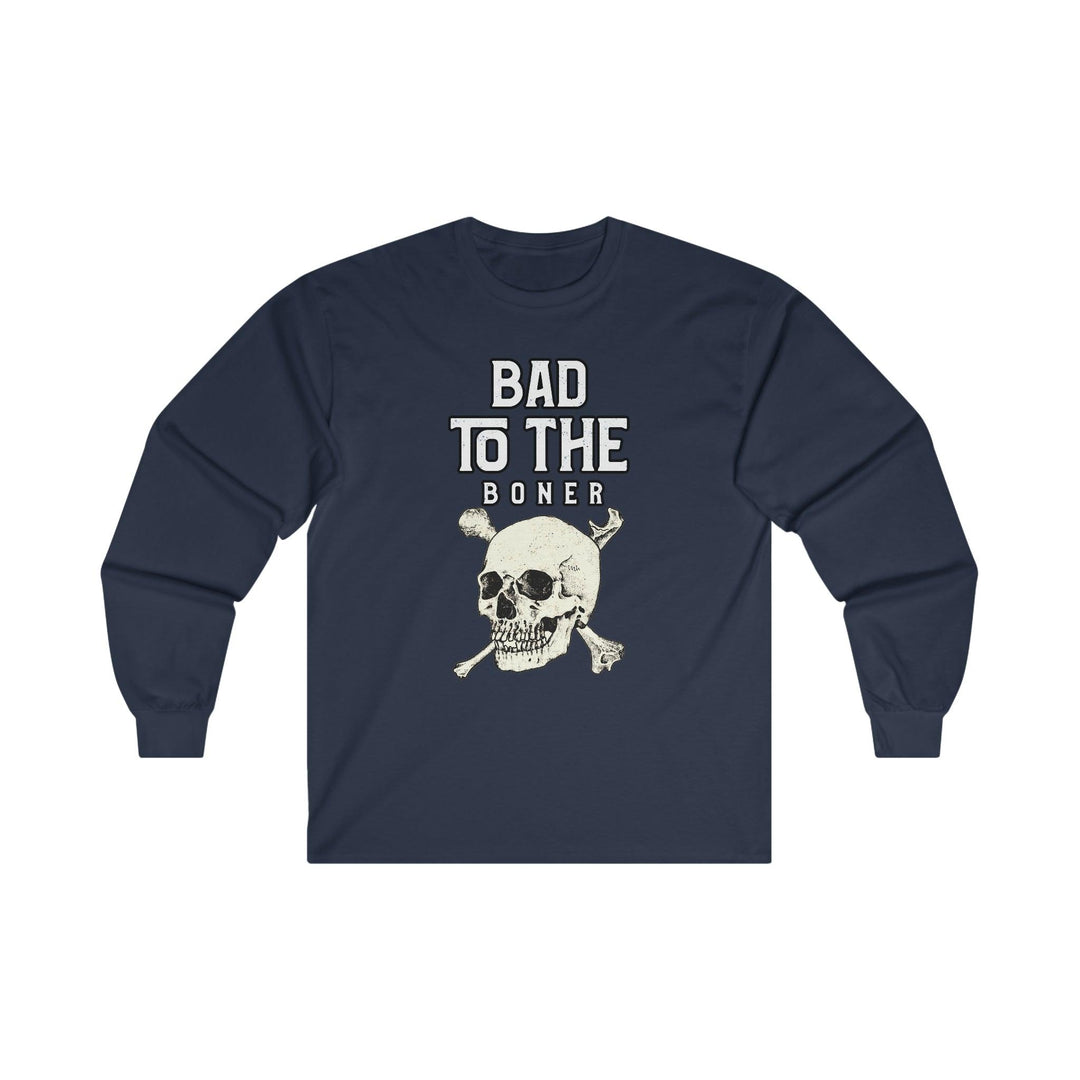 Bad To The Boner - Long-Sleeve Tee - Witty Twisters T-Shirts
