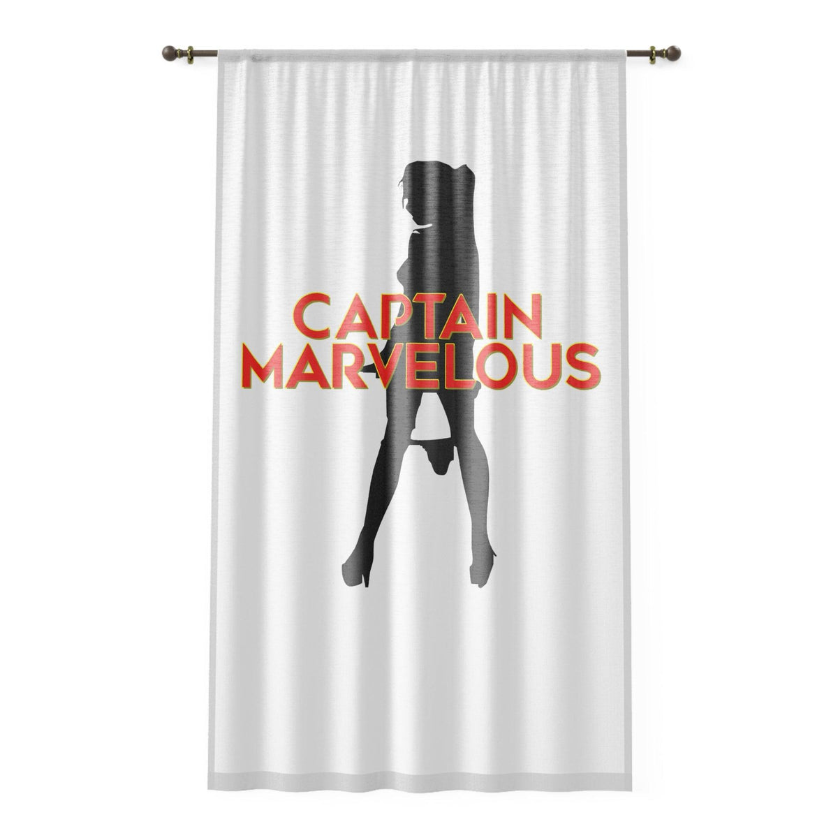 Captain Marvelous - Window Curtains - Witty Twisters Fashions