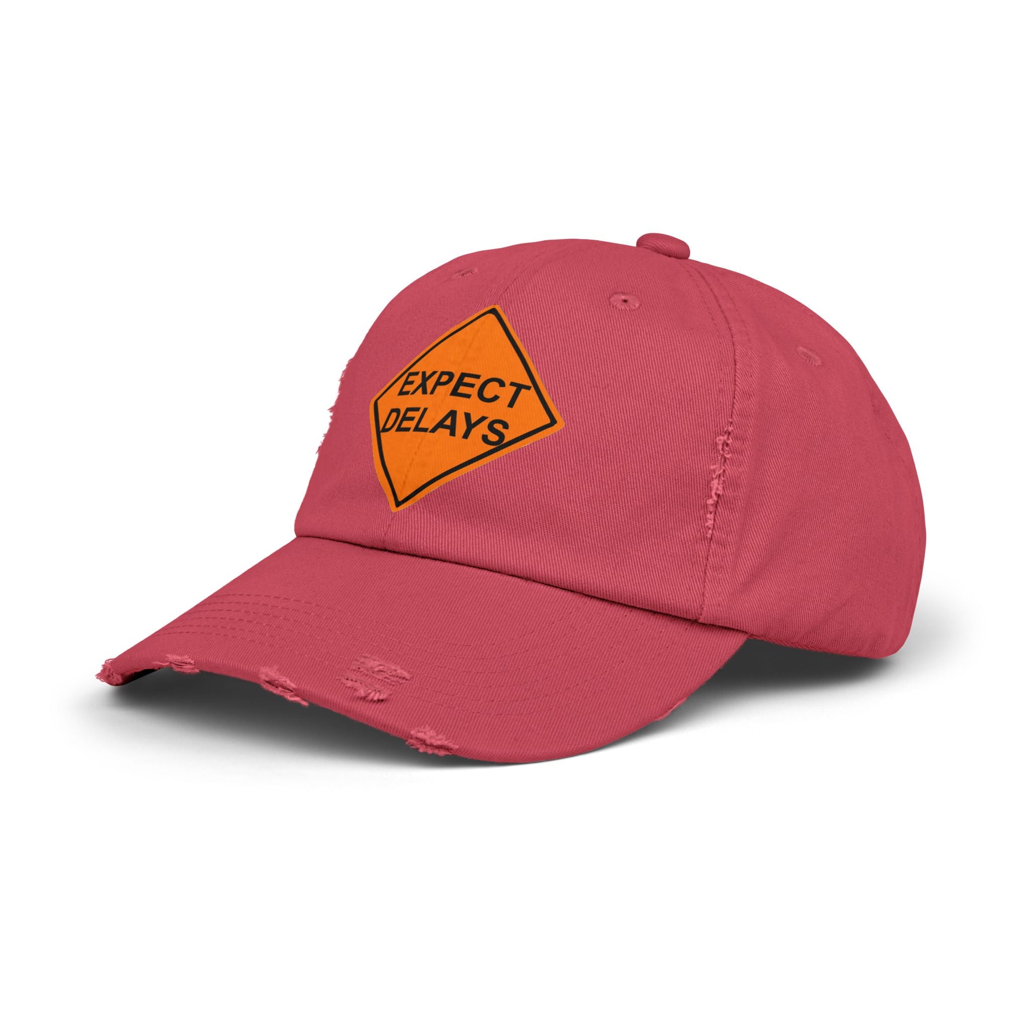 Expect Delays - Cotton Twill Distressed Baseball Cap