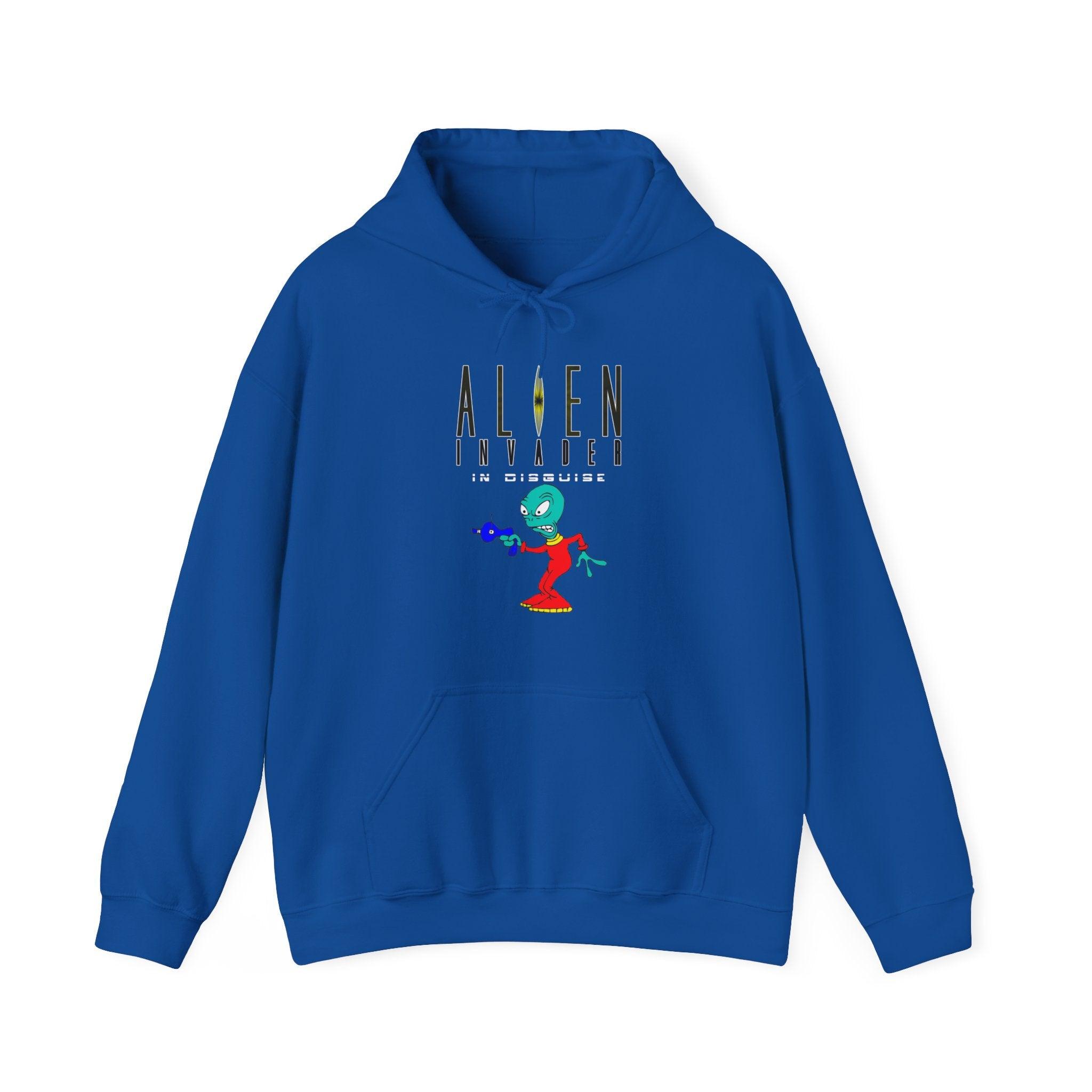 Alien Invader In Disguise - Hoodie - Witty Twisters Fashions