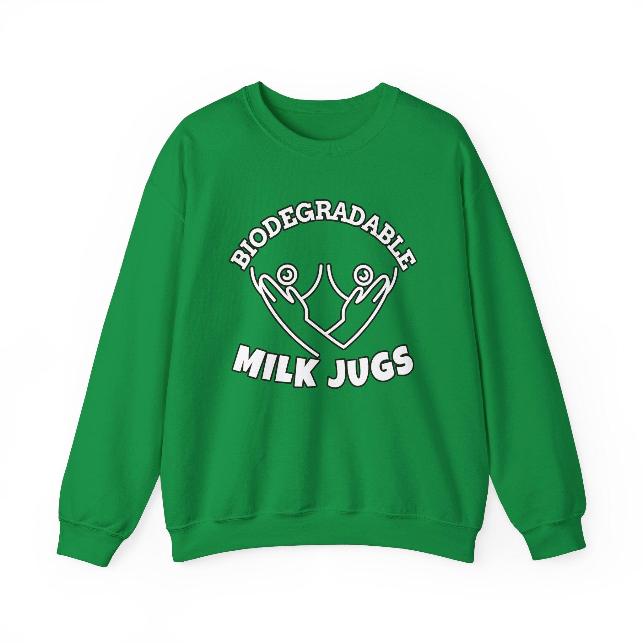 Biodegradable Milk Jugs - Sweatshirt - Witty Twisters Fashions