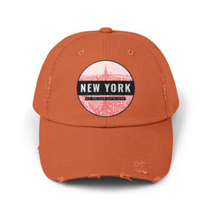 New York Get The Fuck Outta Here! - Cotton Twill Distressed Baseball Cap