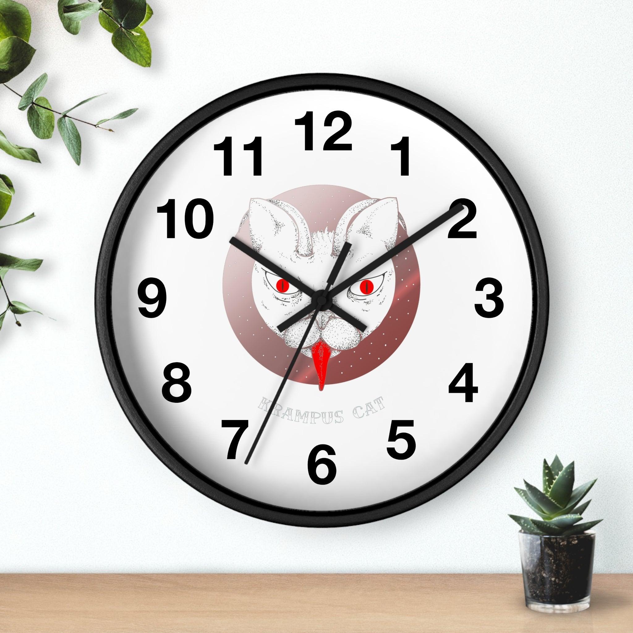 Krampus Cat - Wall Clock