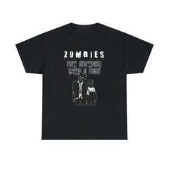 Zombies Eat Anything With A Face - T-Shirt - Witty Twisters Fashions