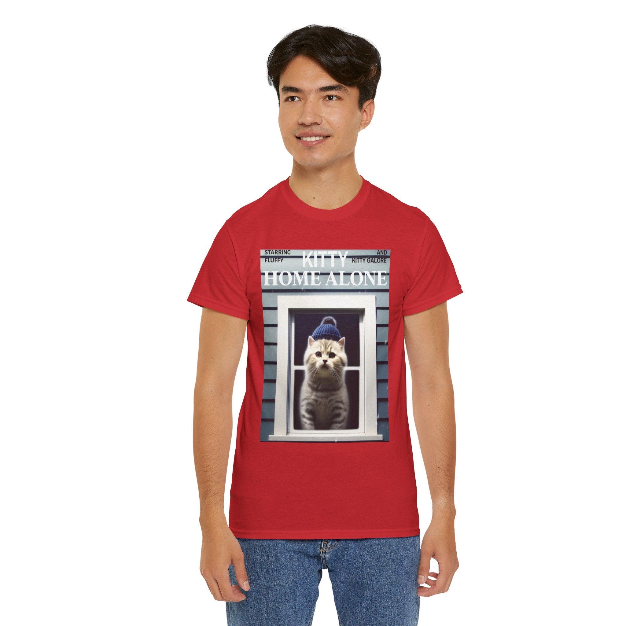 Kitty Home Alone - T-Shirt - Witty Twisters Fashions