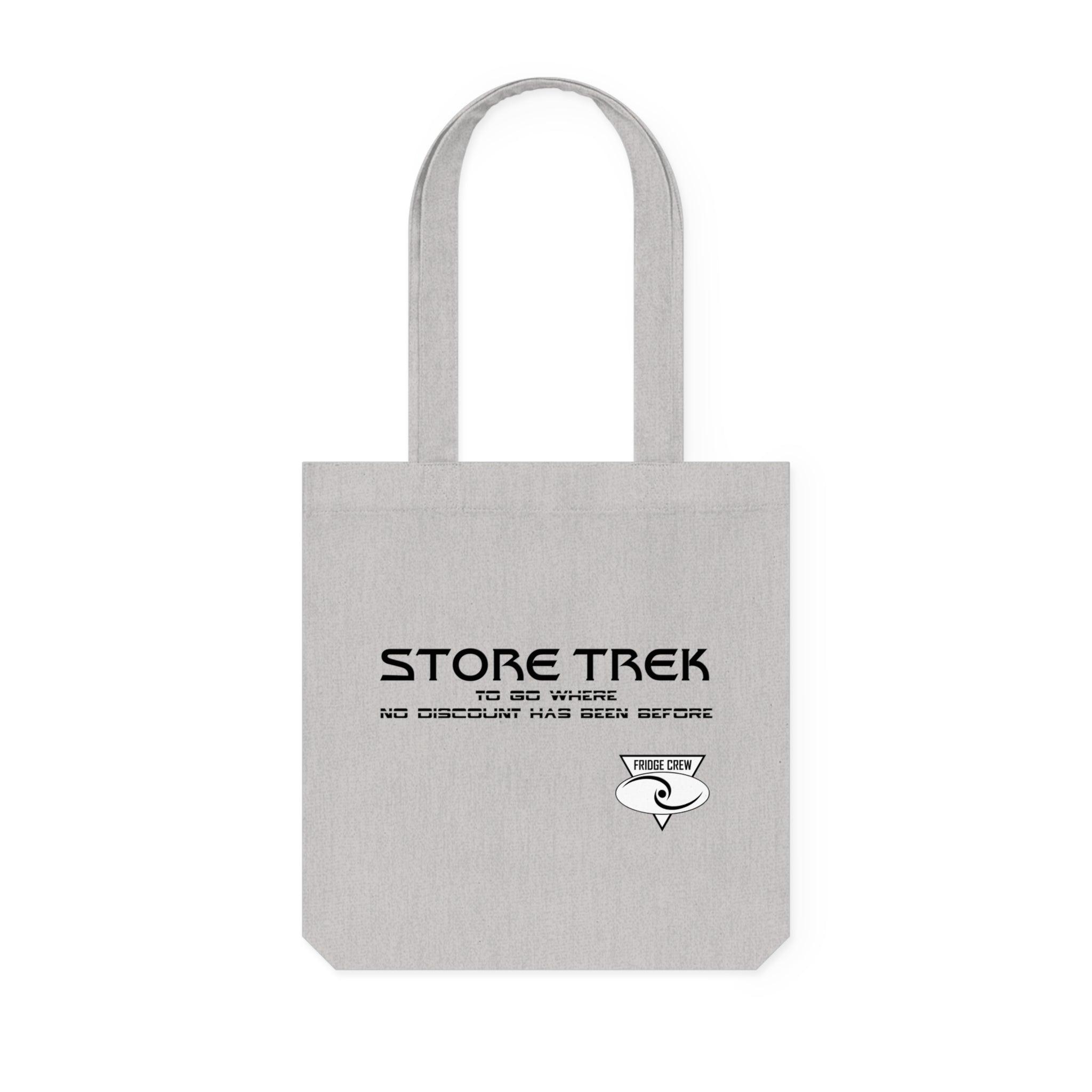 Store Trek To Go Where No Discount Has Been Before Fridge Crew - Woven Tote Bag