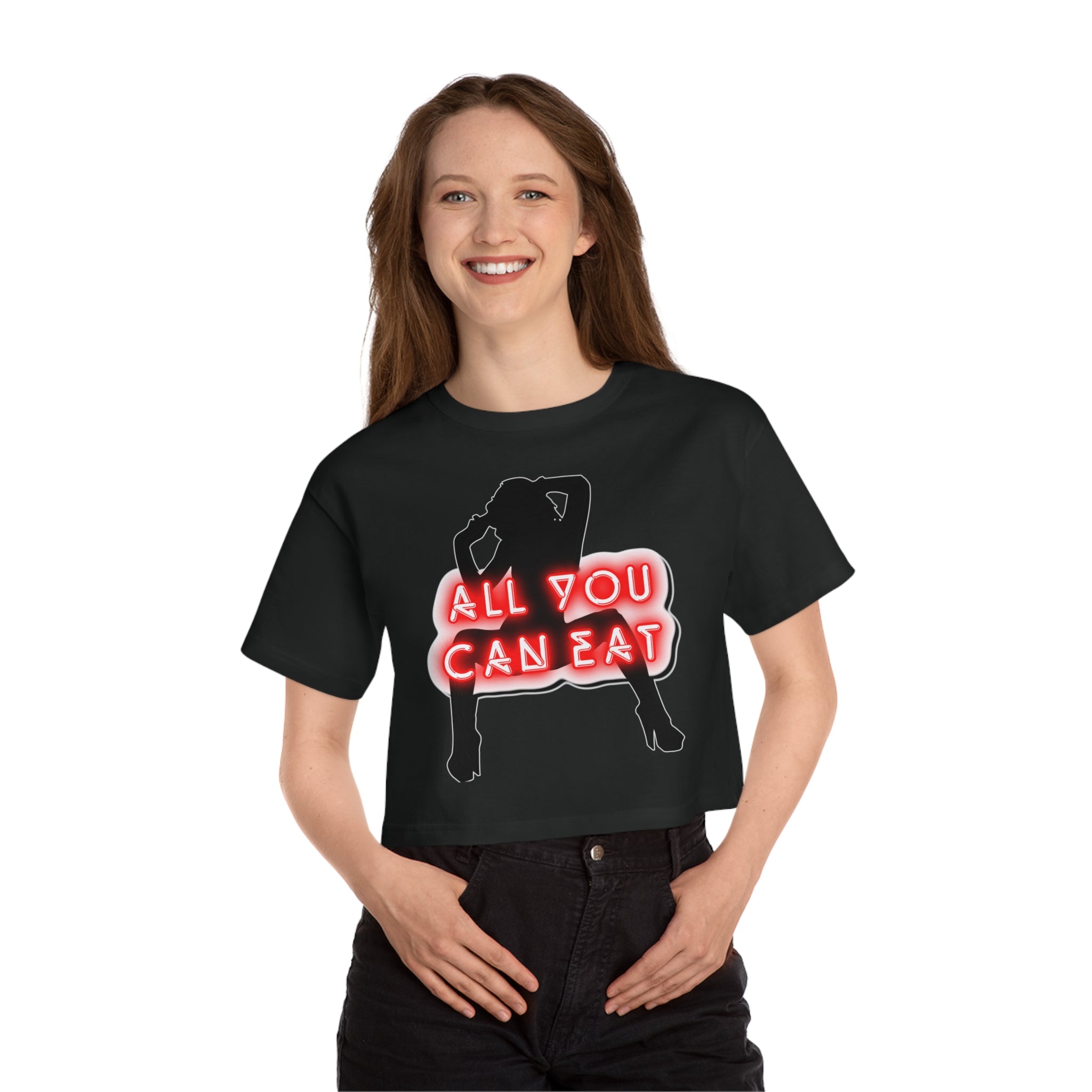 All You Can Eat - Champion Crop Top