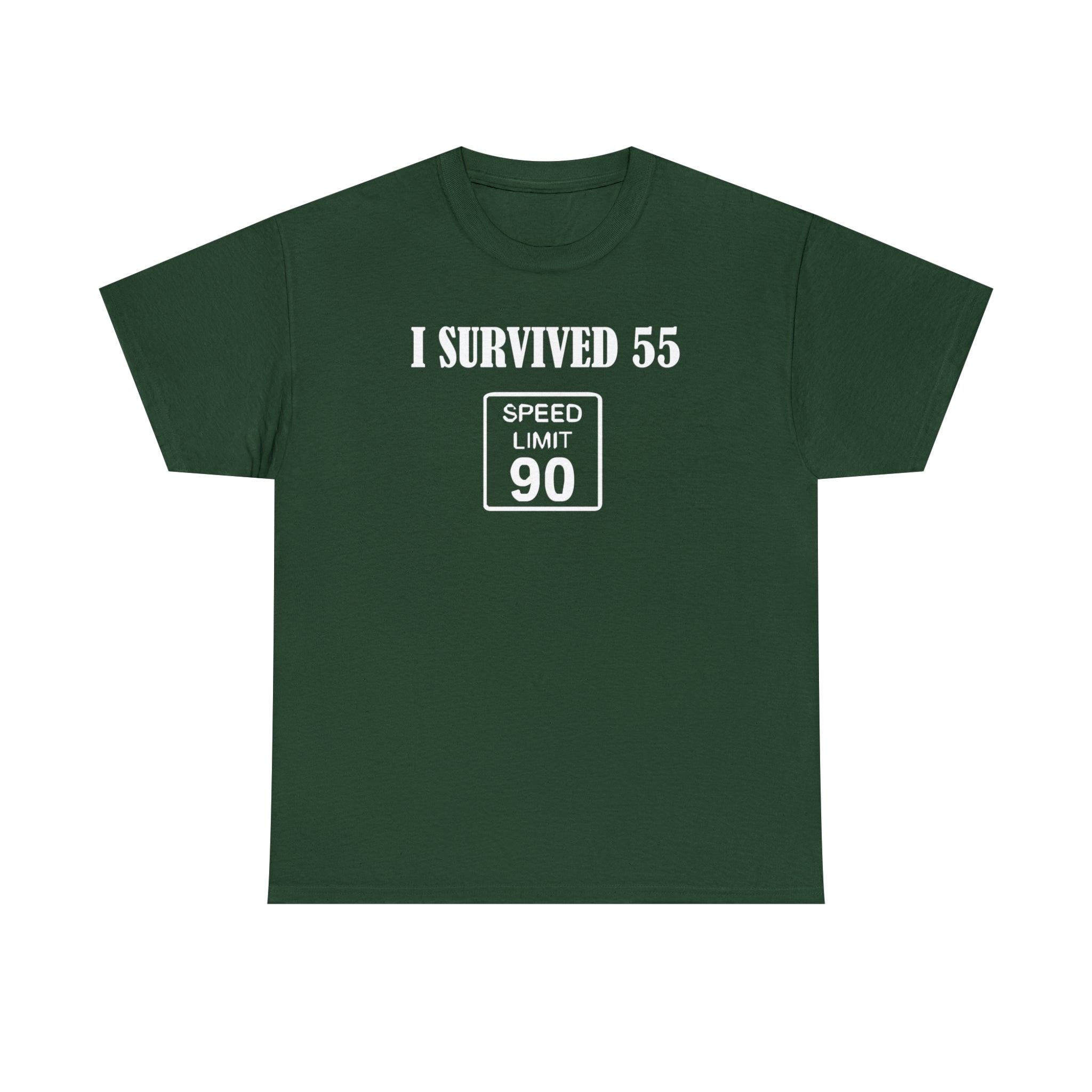 I Survived 55 Speed Limit 90 - T-Shirt - Witty Twisters Fashions