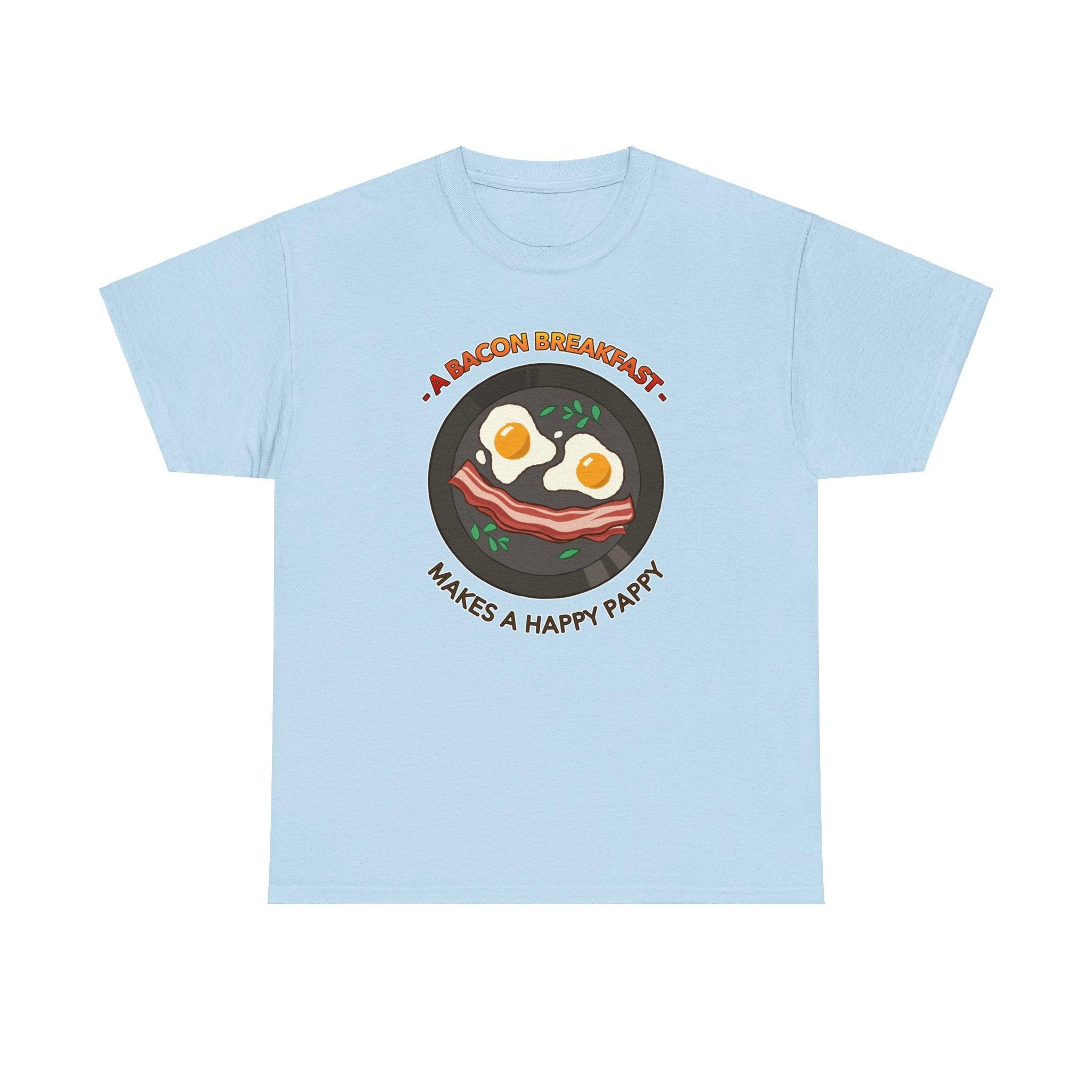 A bacon breakfast makes a happy pappy - T-Shirt - Witty Twisters Fashions