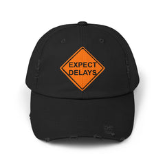 Expect Delays - Cotton Twill Distressed Baseball Cap