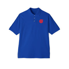 Target with arrow on back plus front pocket area - Men's Piqué Polo Shirt - Witty Twisters Fashions