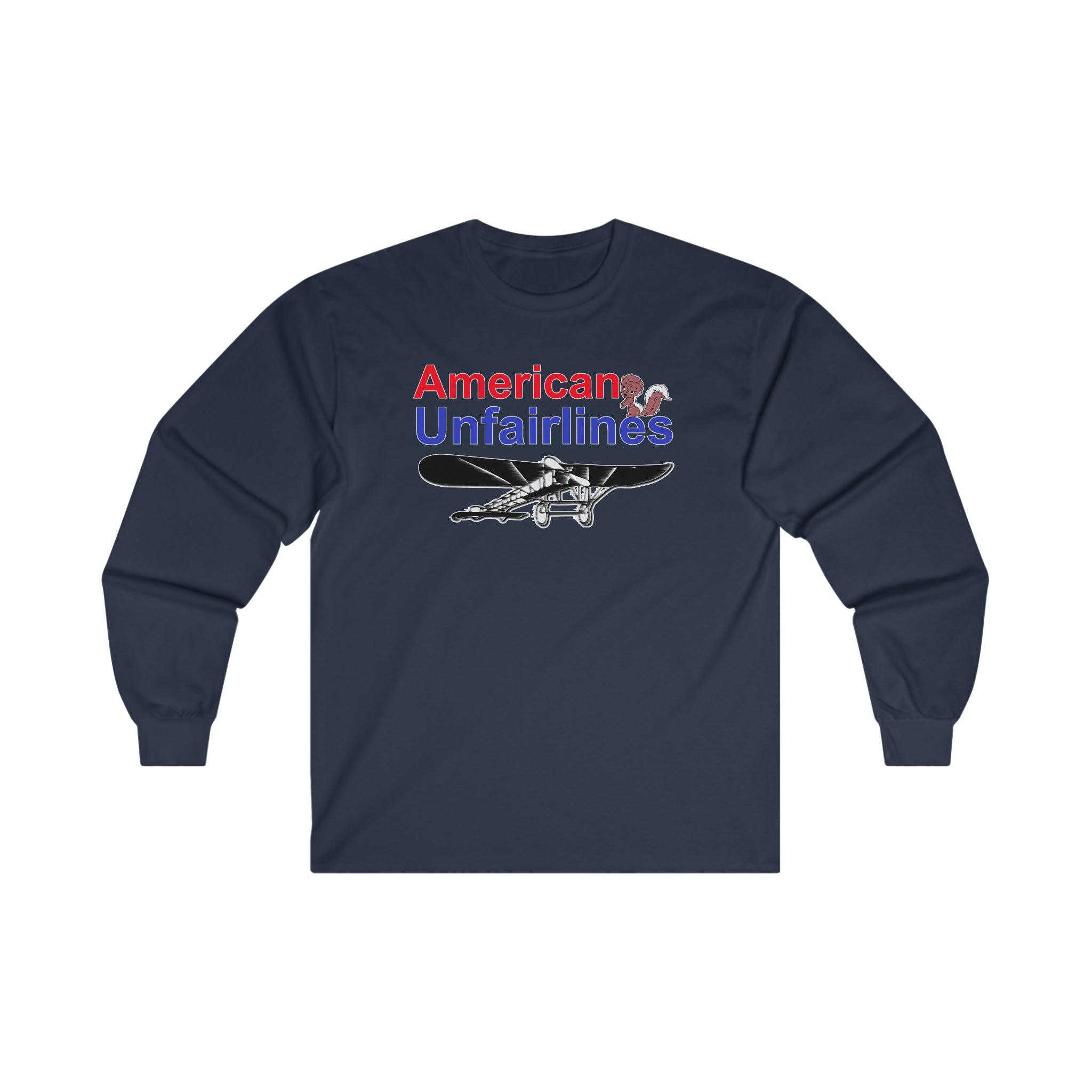 American Unfairlines - Long-Sleeve Tee - Witty Twisters Fashions