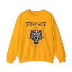 Alone Wolf Looking For Love - Sweatshirt - Witty Twisters Fashions