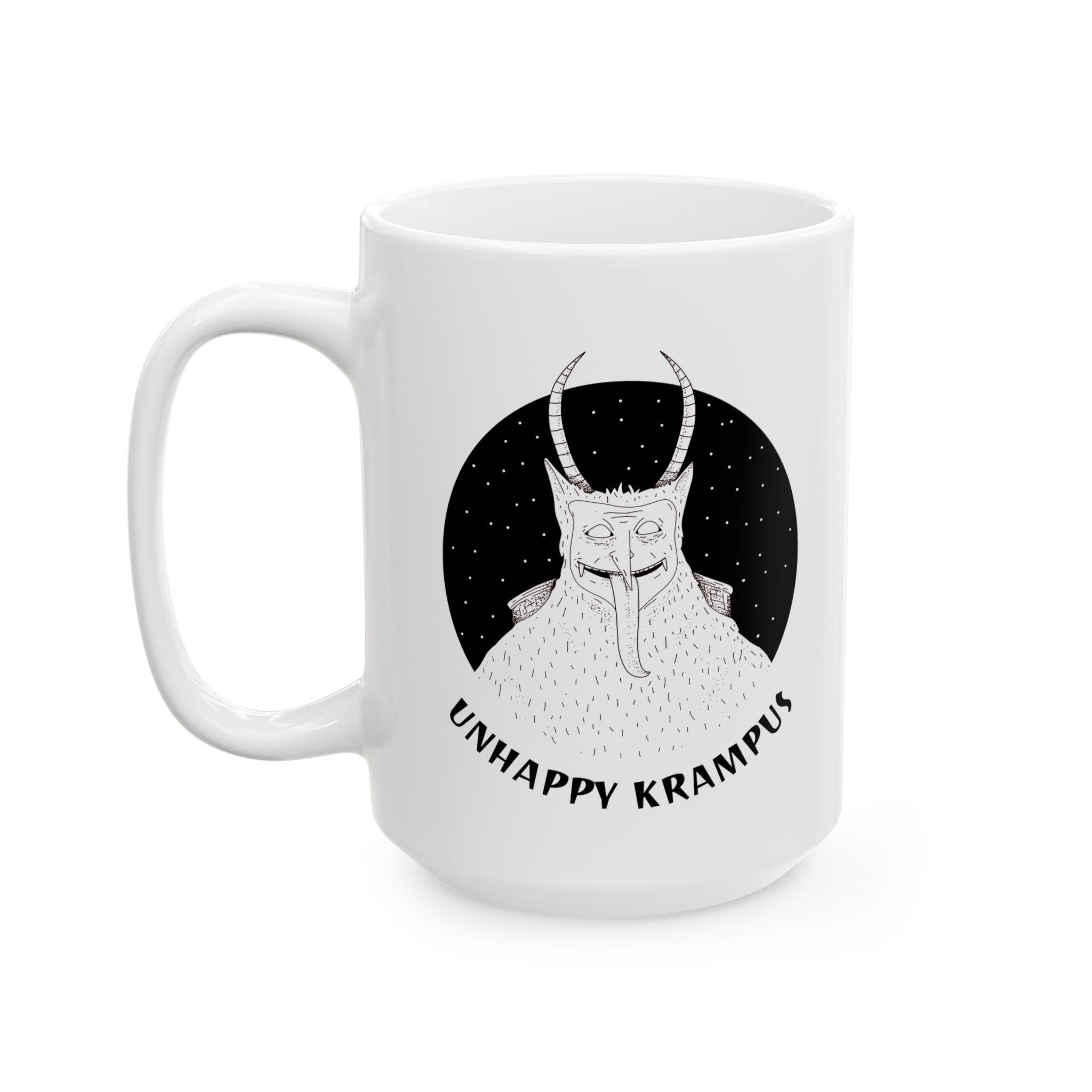 Unhappy Krampus - Ceramic Coffee Mug 11oz, 15oz - Witty Twisters Fashions