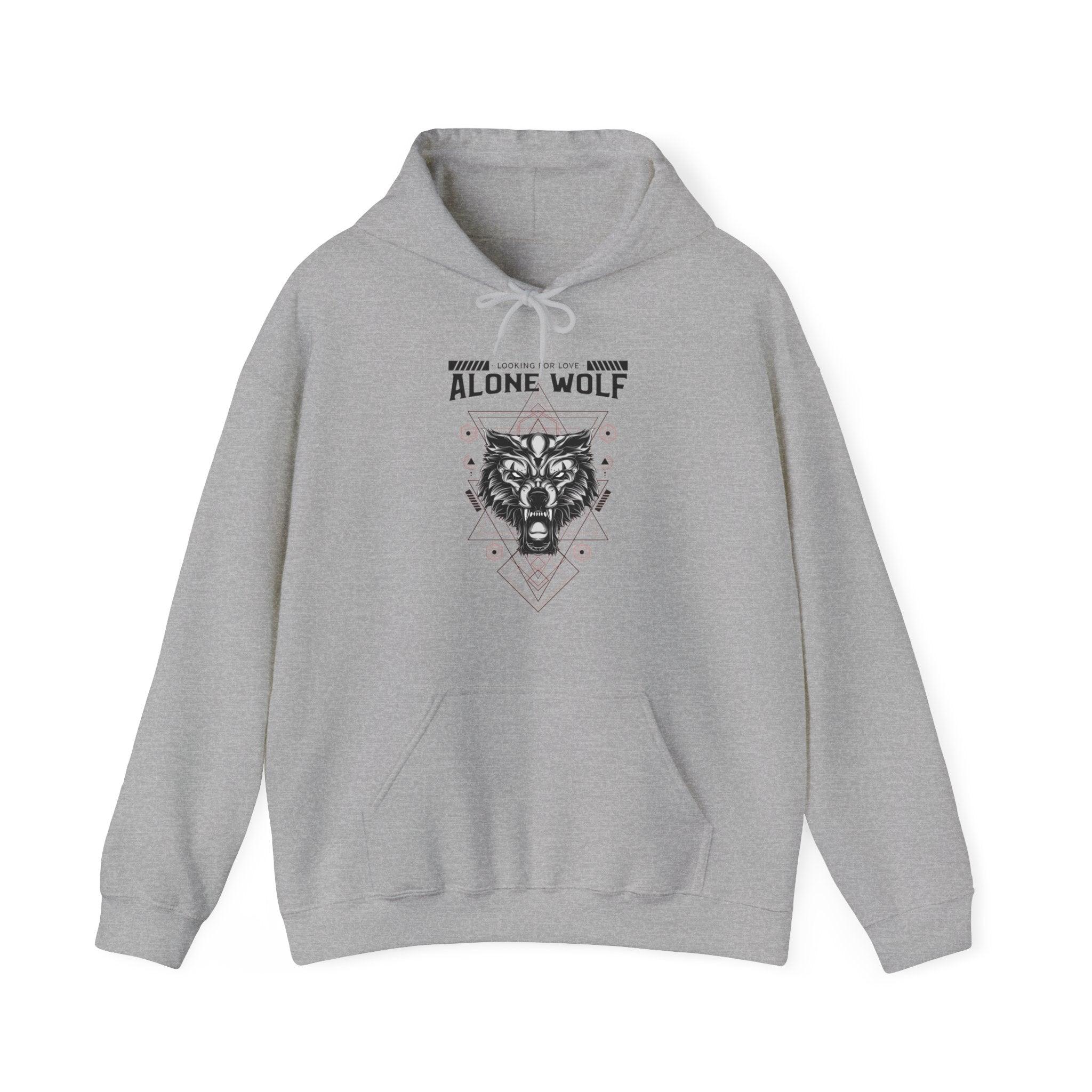 Alone Wolf Looking For Love - Hoodie - Witty Twisters Fashions