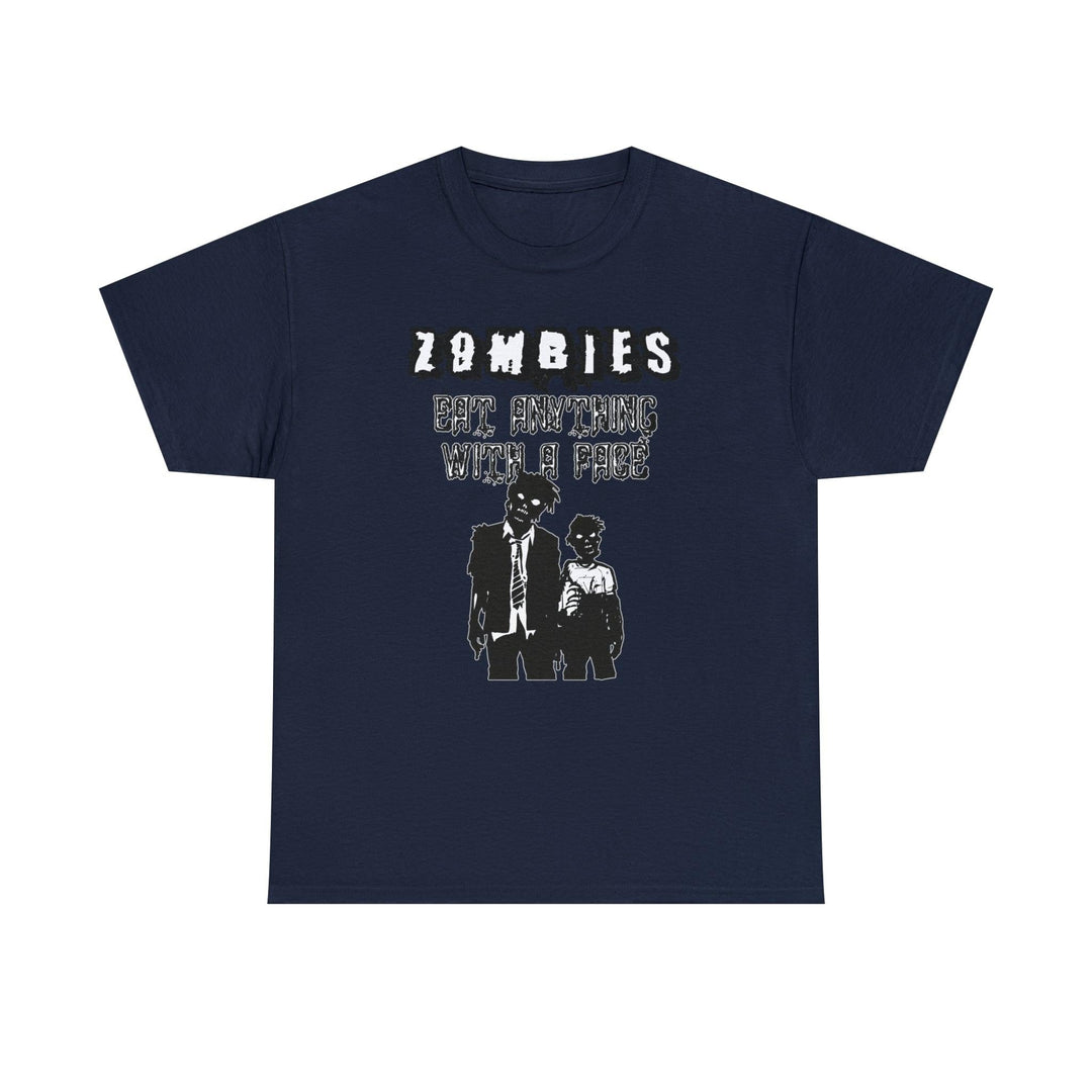 Zombies Eat Anything With A Face - Witty Twisters T-Shirts