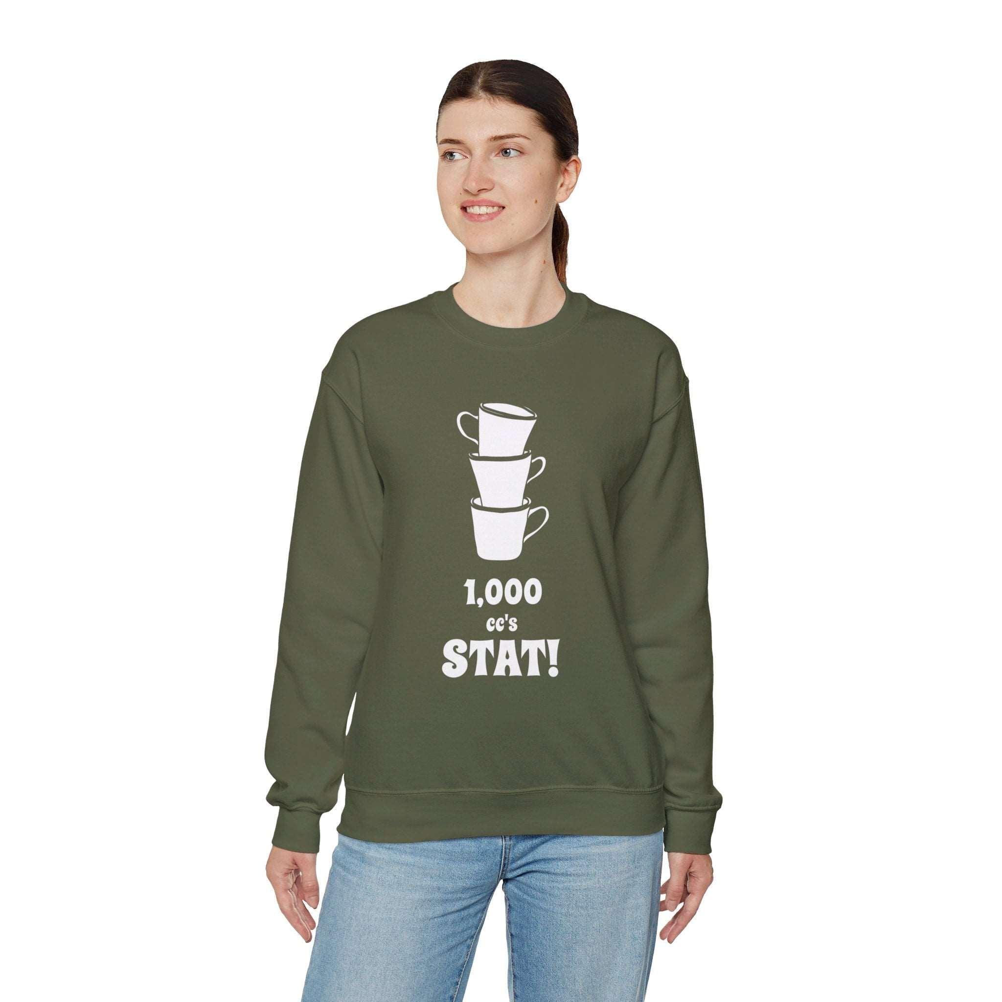 1,000 cc's Stat! - Sweatshirt - Witty Twisters Fashions