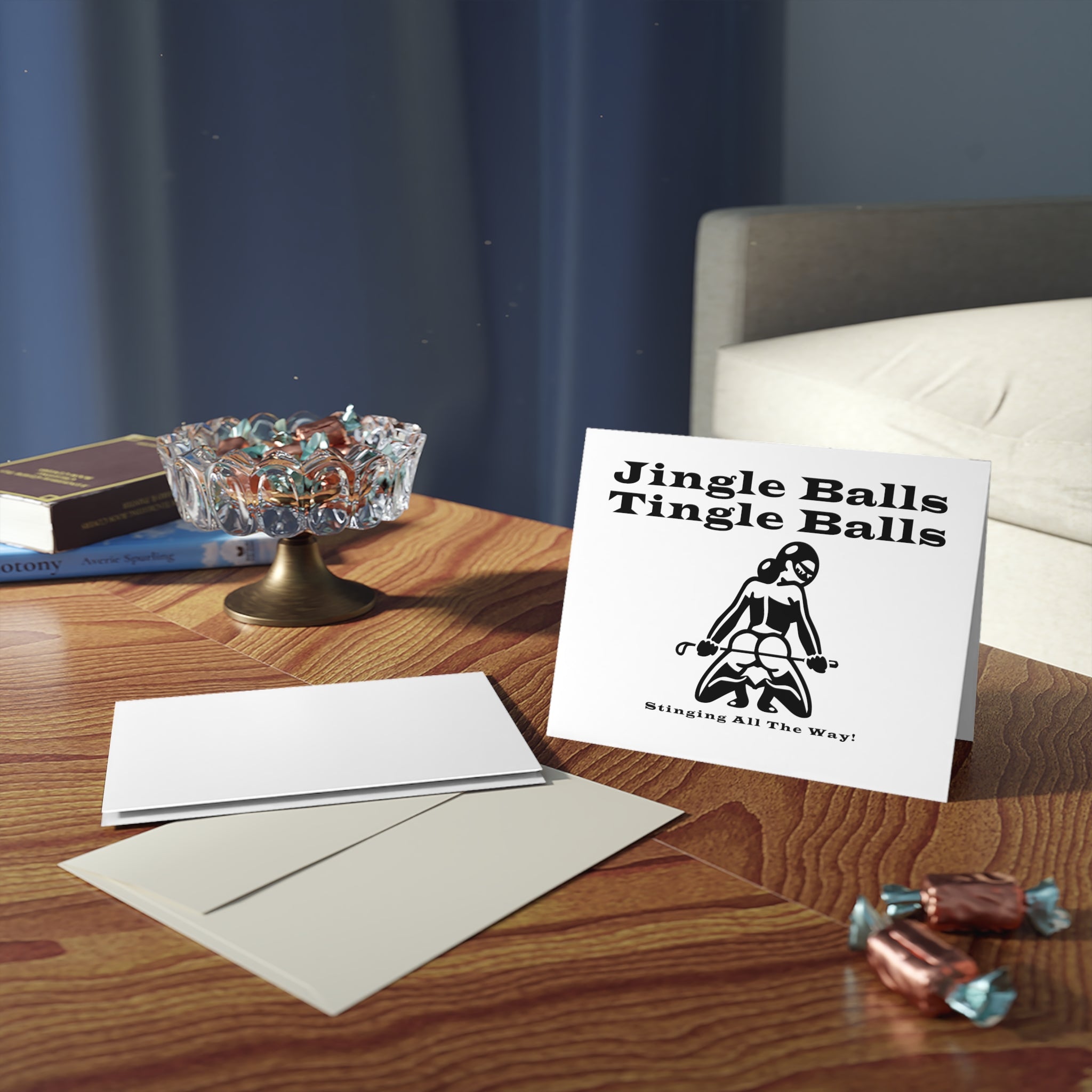 Jingle Balls ... Stinging All The Way - Greeting Cards