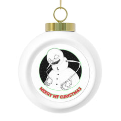 Merry MF Christmas - Christmas Ball Ornament