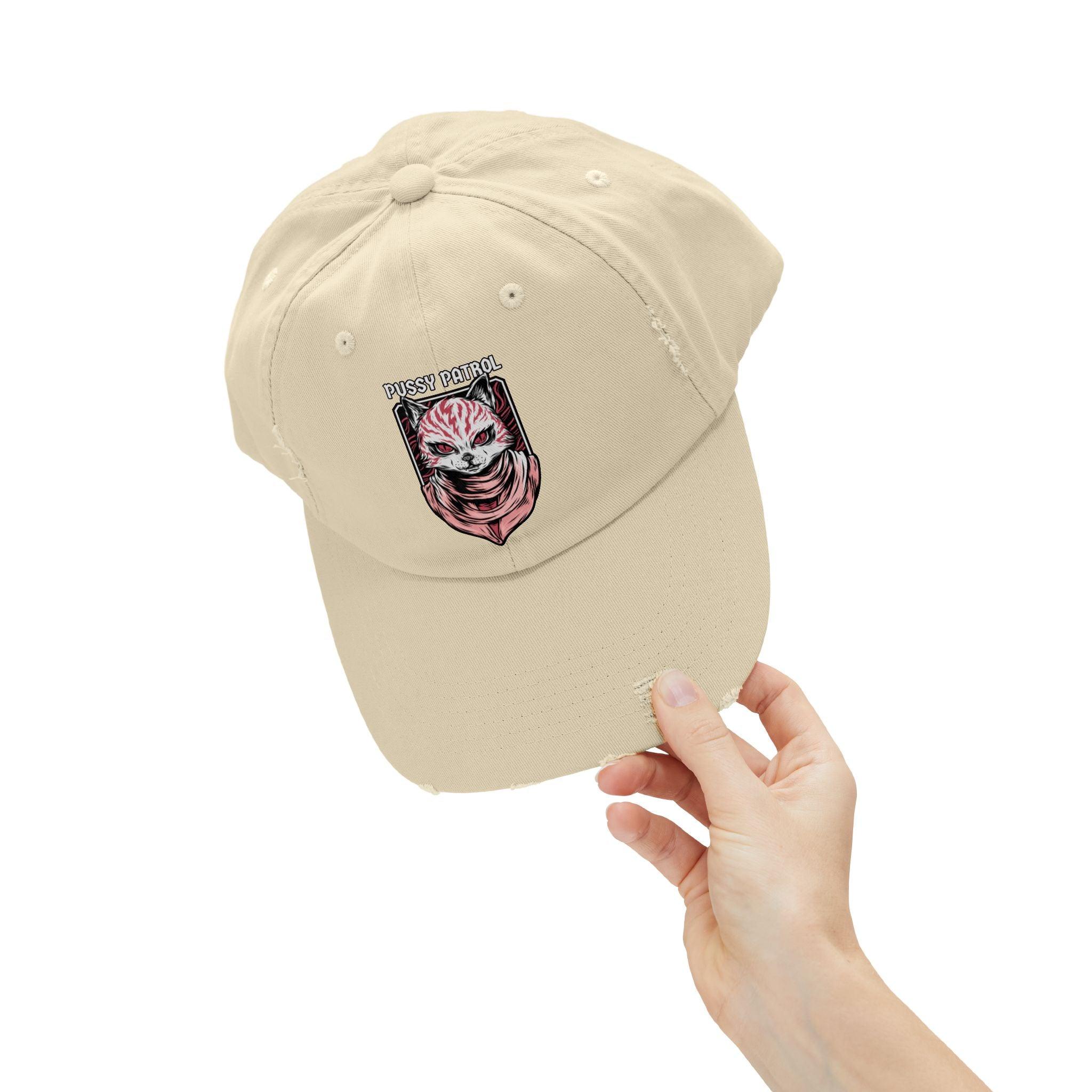 Pussy Patrol - Cotton Twill Distressed Baseball Cap