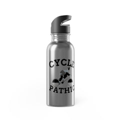 Cycle Pathic - Stainless Steel Water Bottle With Straw, 20oz