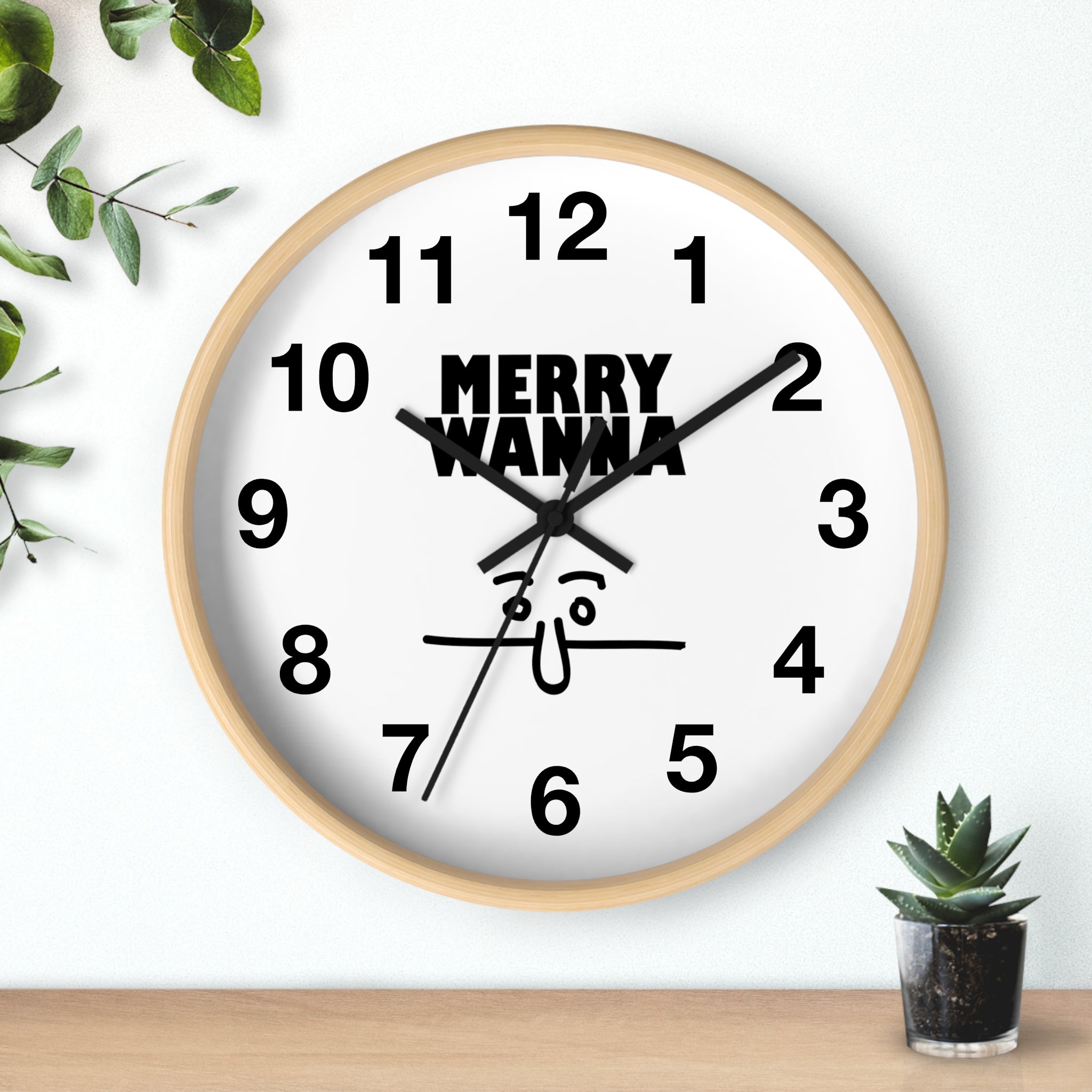 Merry Wanna - Wall Clock