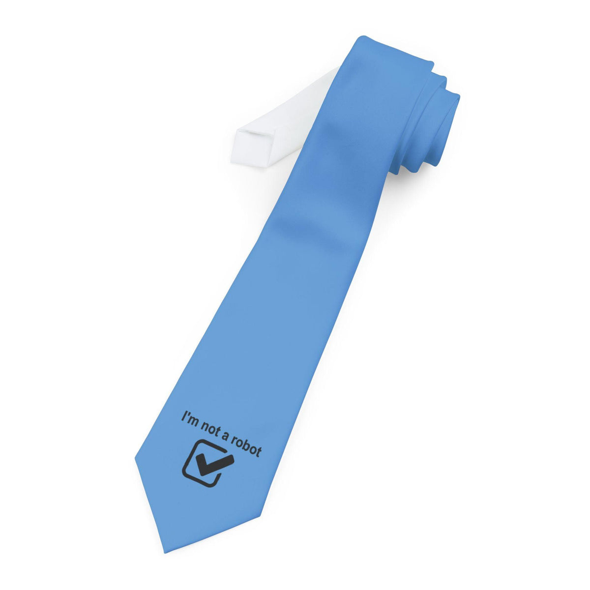 I'm Not A Robot - Blue Necktie - Witty Twisters Fashions