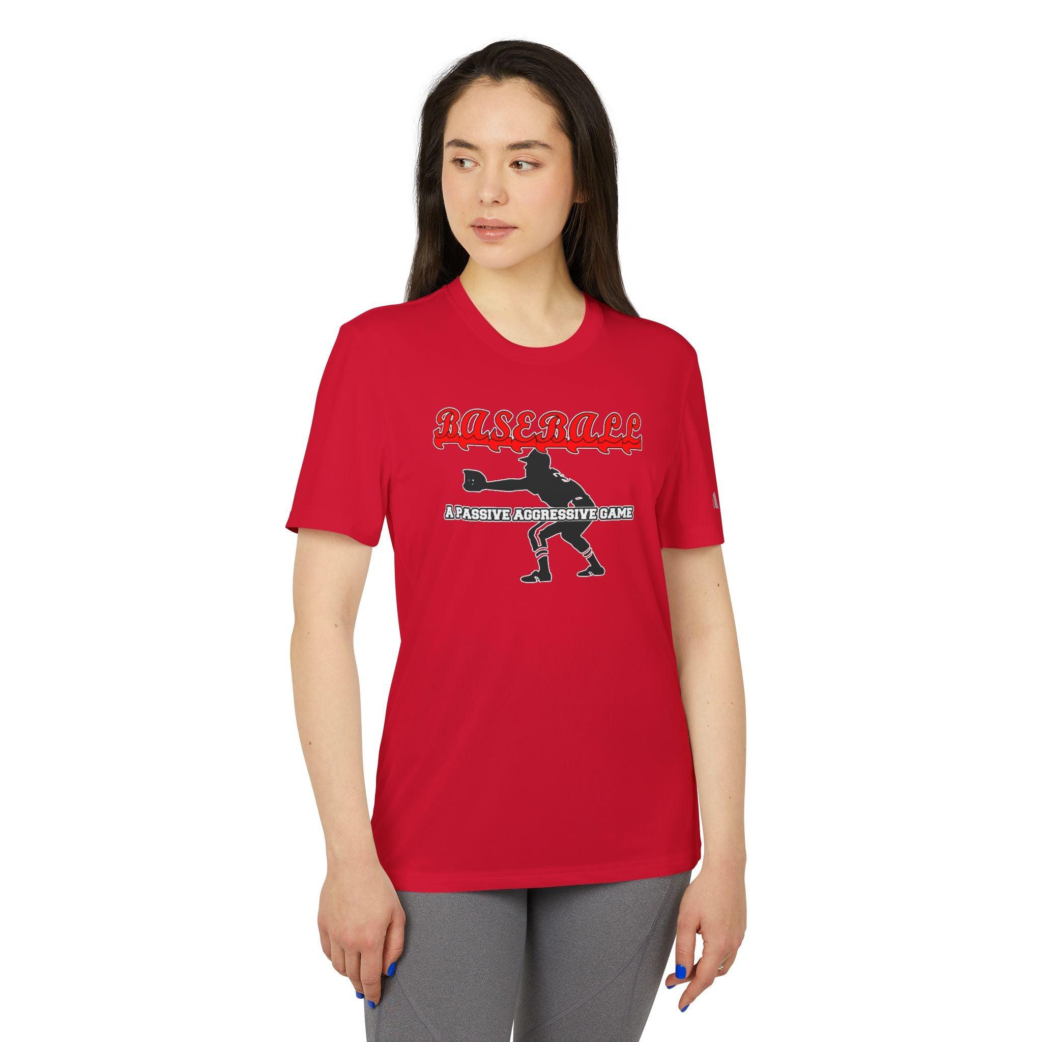 Baseball A passive aggressive game - adidas® Unisex Sport T-shirt