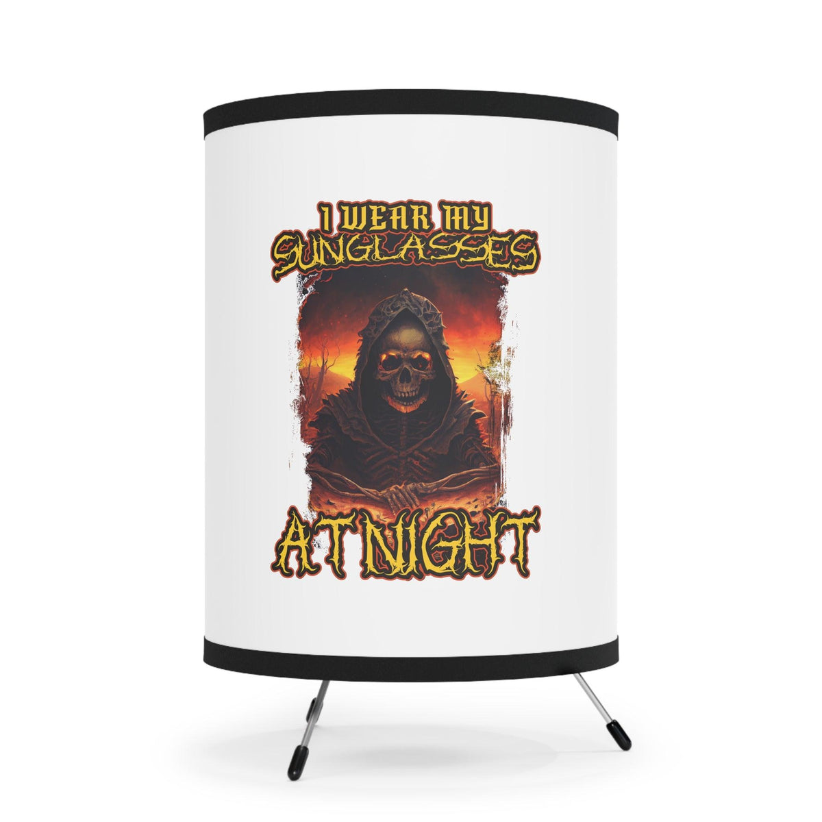 I wear my sunglasses at night - Retro Tripod Lamp - Witty Twisters Fashions