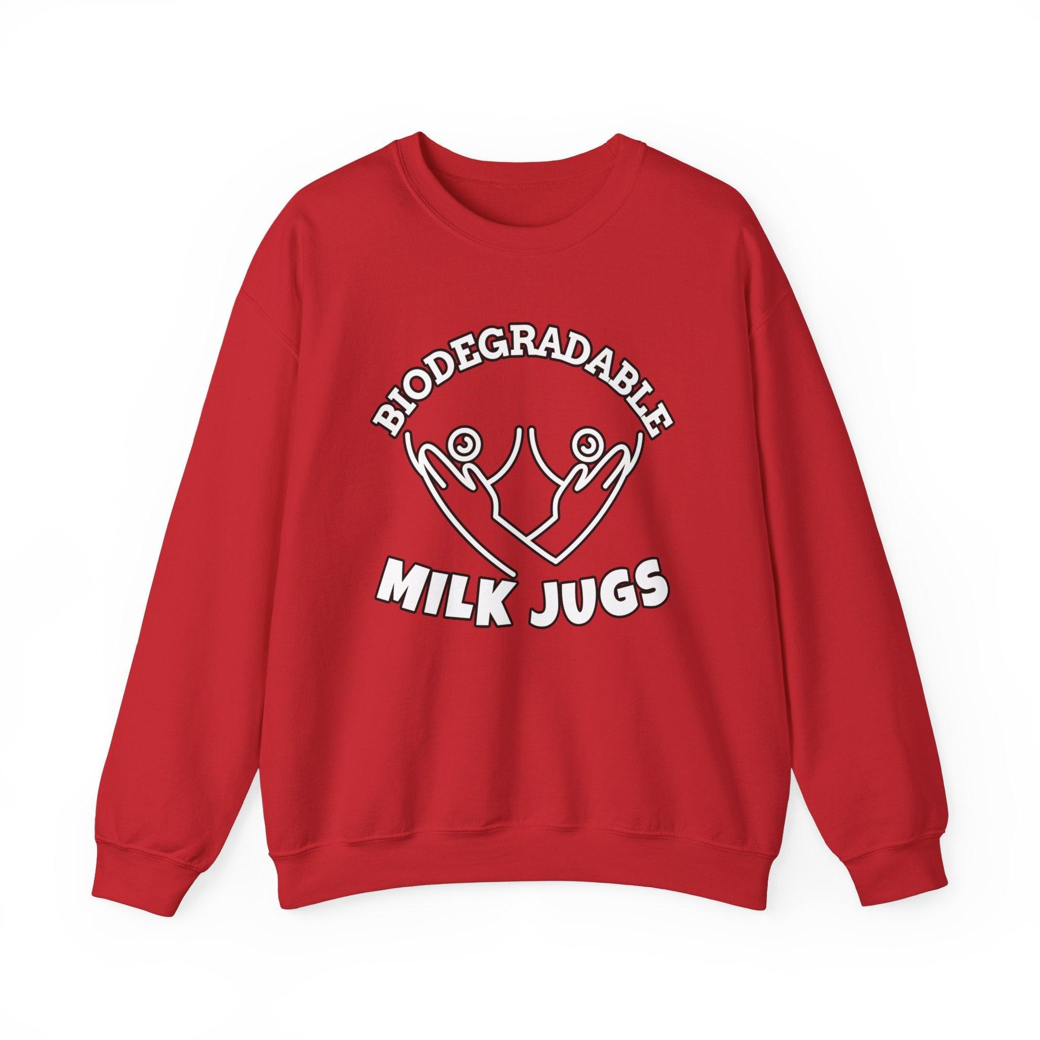 Biodegradable Milk Jugs - Sweatshirt - Witty Twisters Fashions