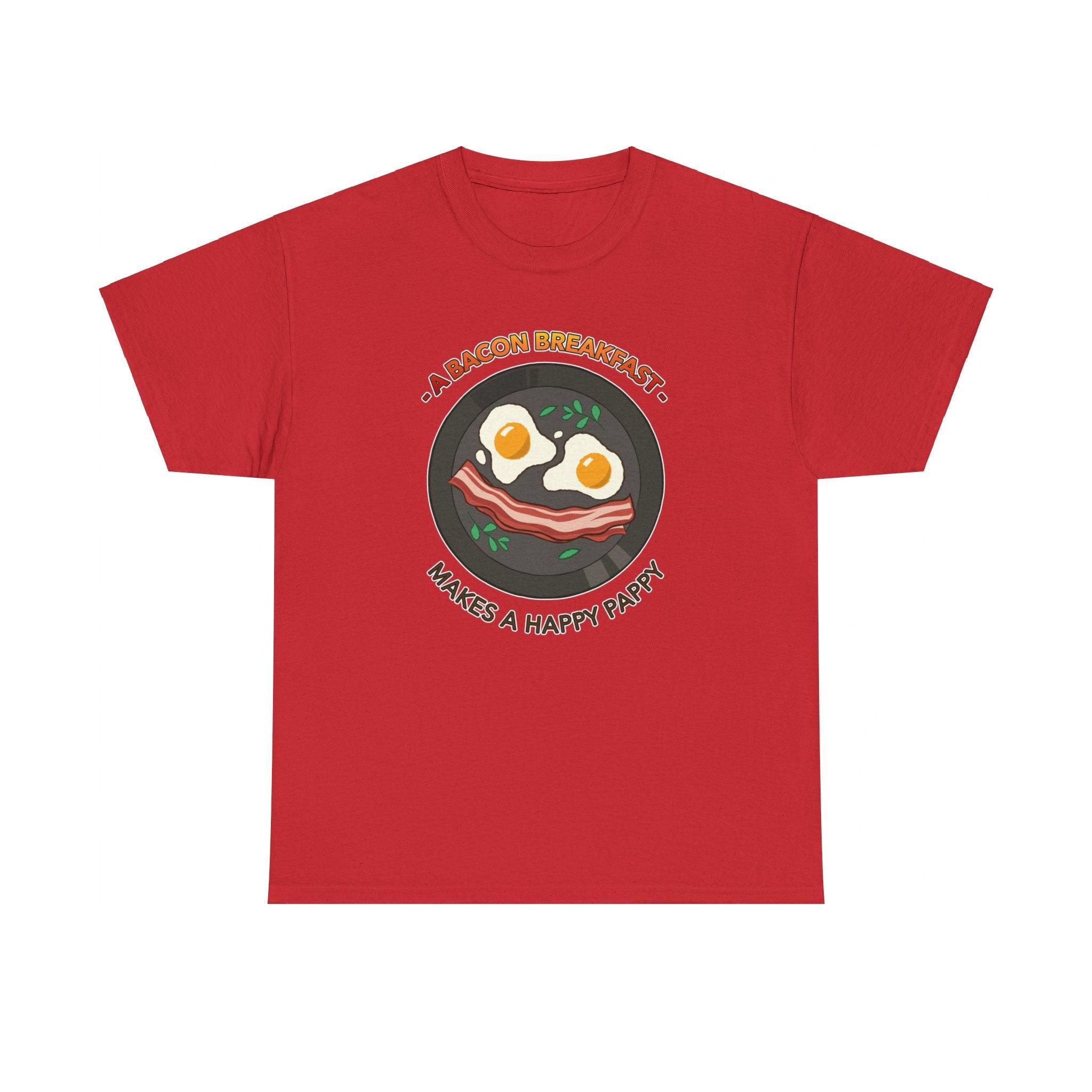 A bacon breakfast makes a happy pappy - T-Shirt - Witty Twisters Fashions