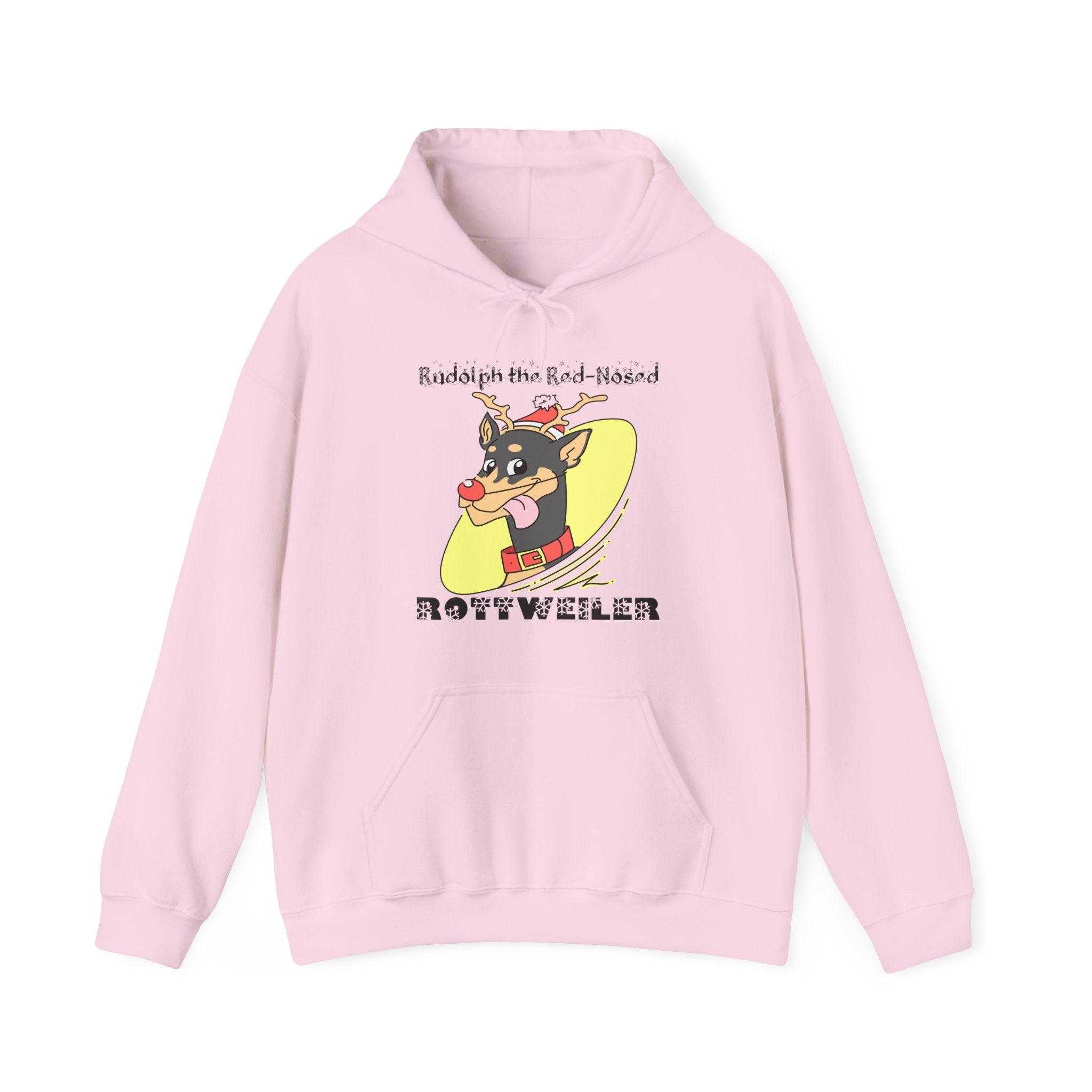 Rudolph The Red-Nosed Rottweiler - Hoodie