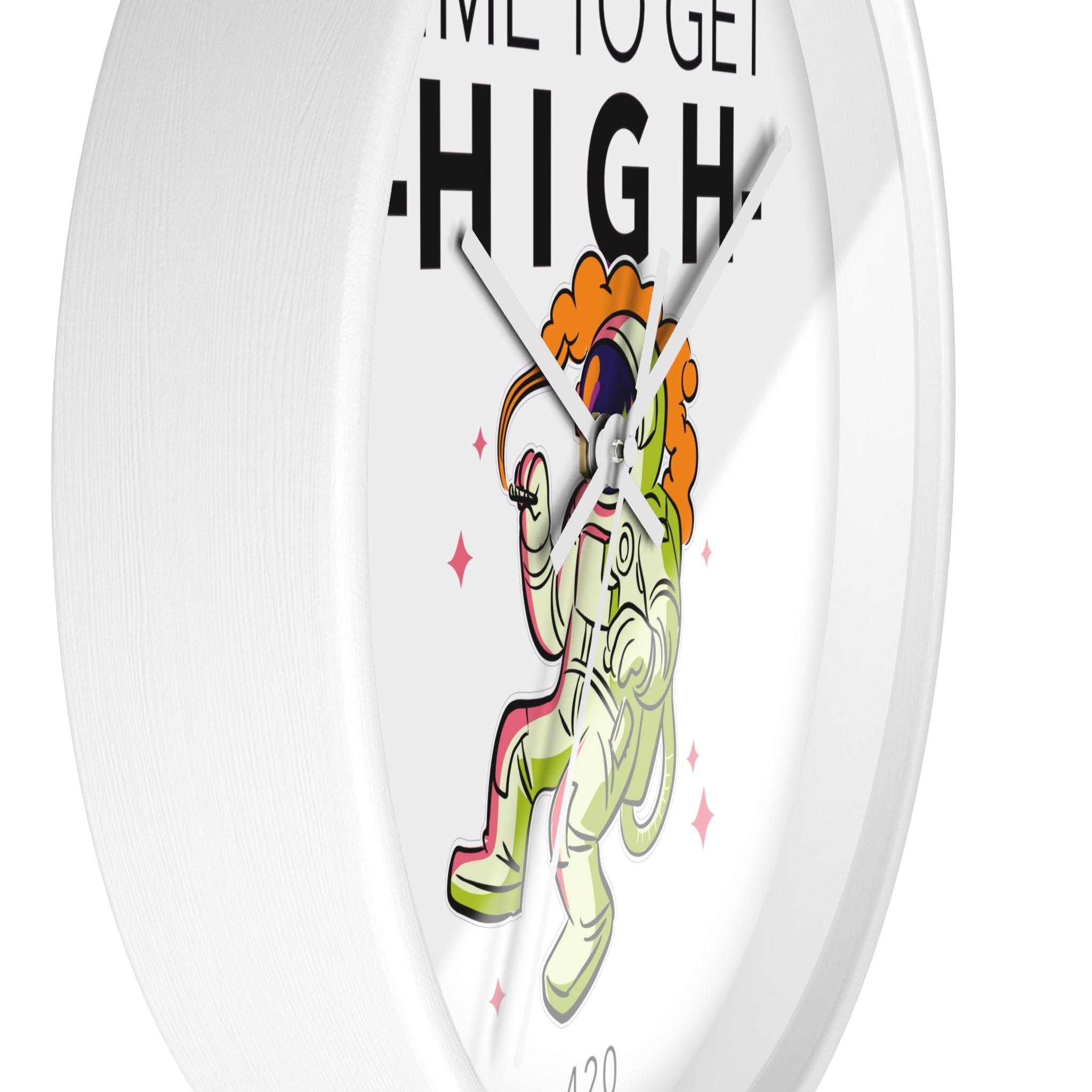 Time To Get High 420 - Wall Clock - Witty Twisters Fashions