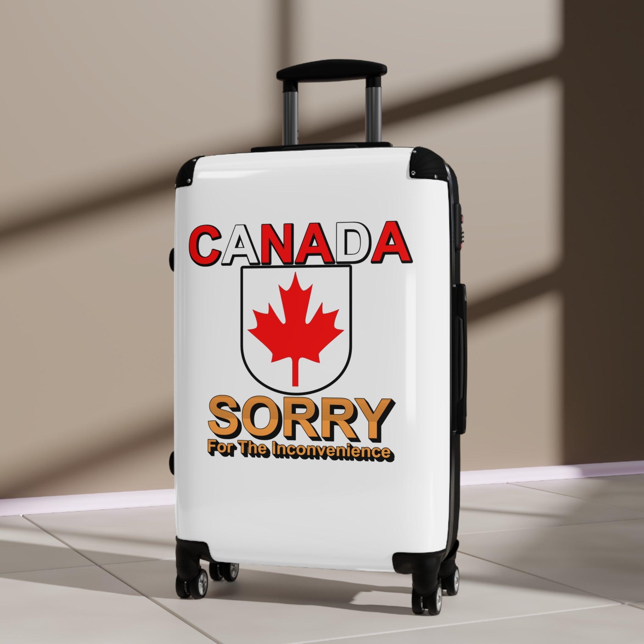 Canada Sorry for the Inconvenience - Suitcase - Witty Twisters Fashions