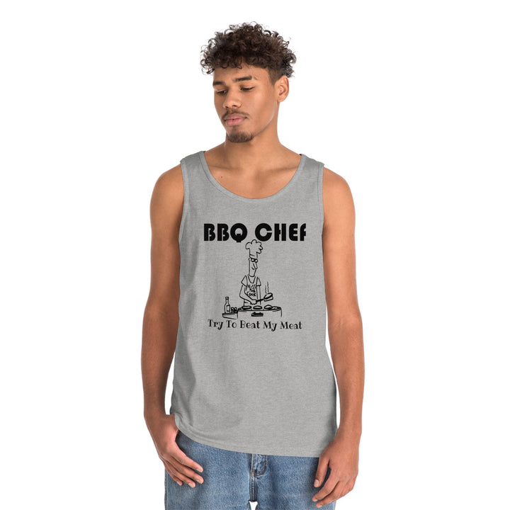 BBQ Chef Try To Beat My Meat - Tank Top - Witty Twisters T-Shirts
