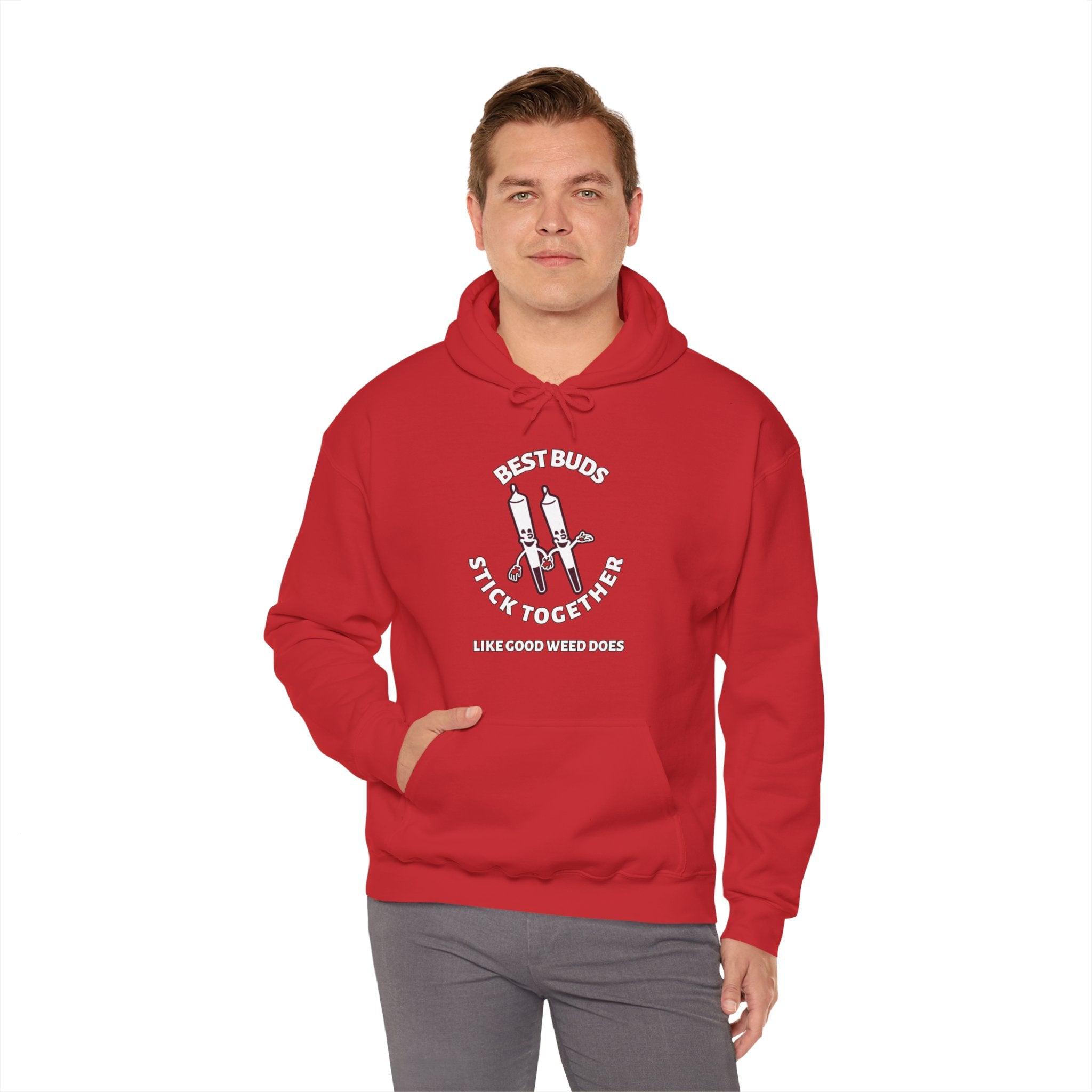 Best Buds Stick Together Like Good Weed Does - Hoodie - Witty Twisters Fashions