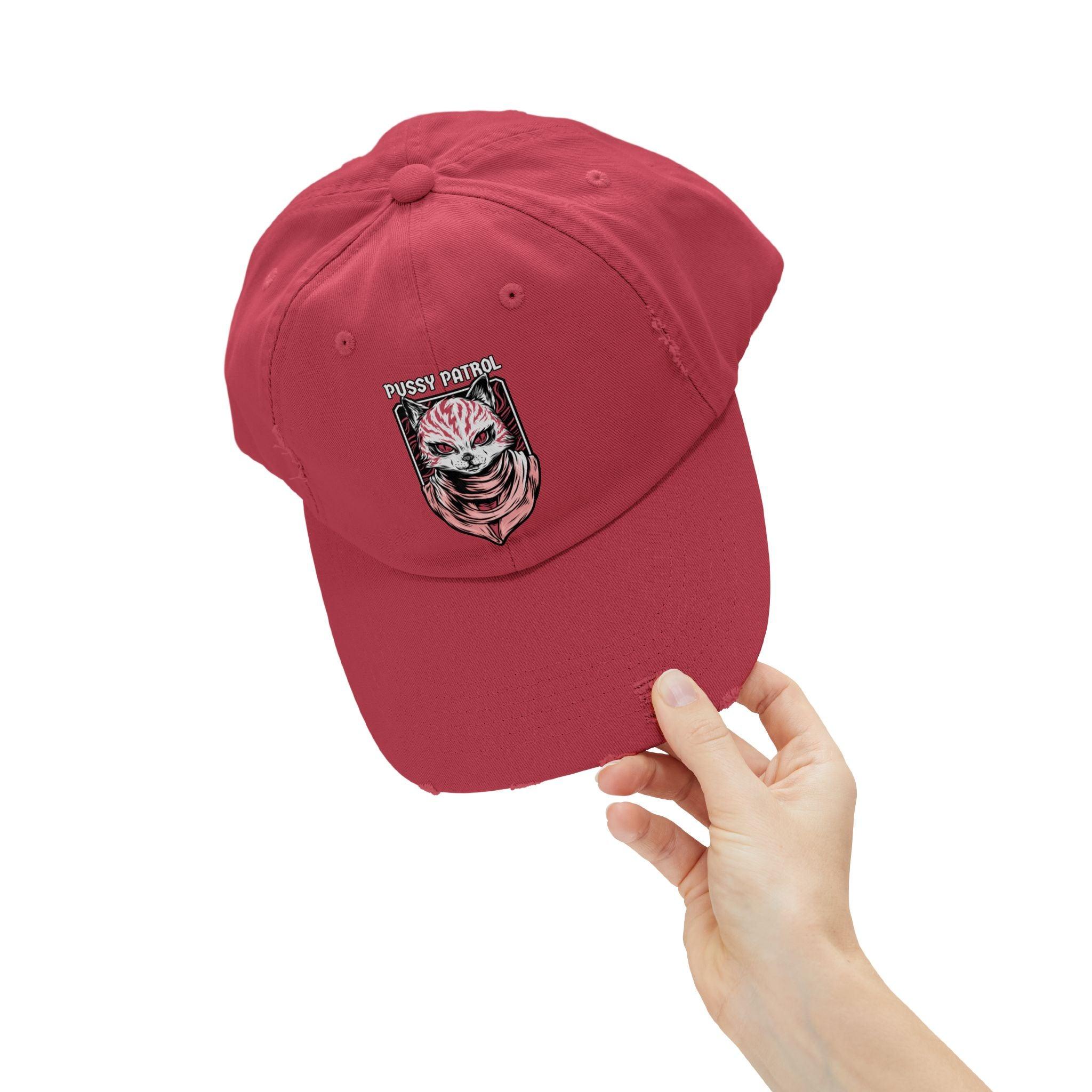 Pussy Patrol - Cotton Twill Distressed Baseball Cap