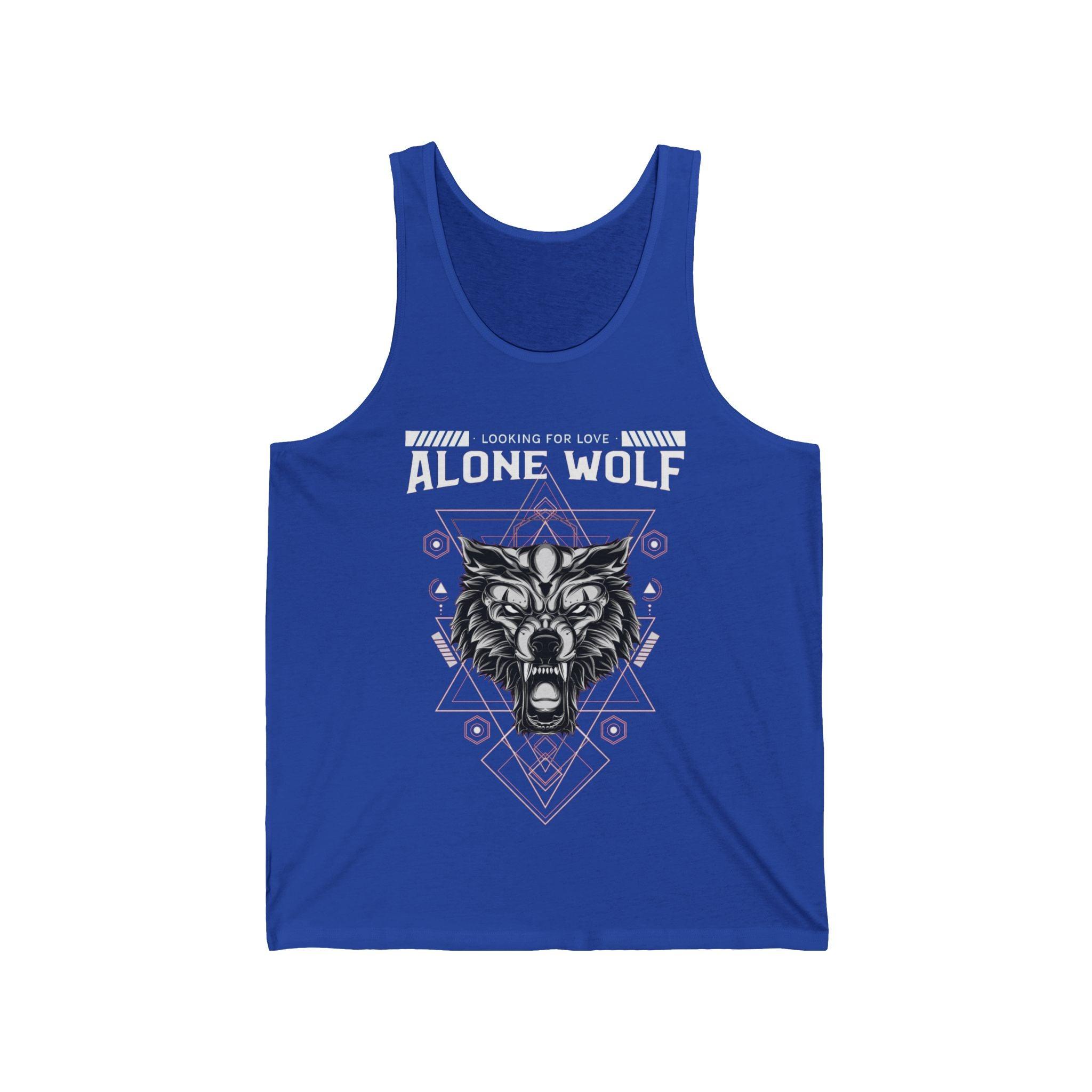 Alone Wolf Looking For Love - Tank Top - Witty Twisters Fashions