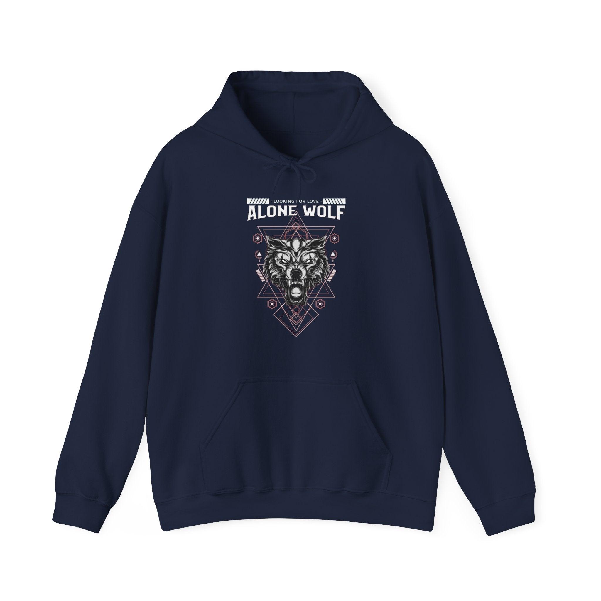 Alone Wolf Looking For Love - Hoodie - Witty Twisters Fashions