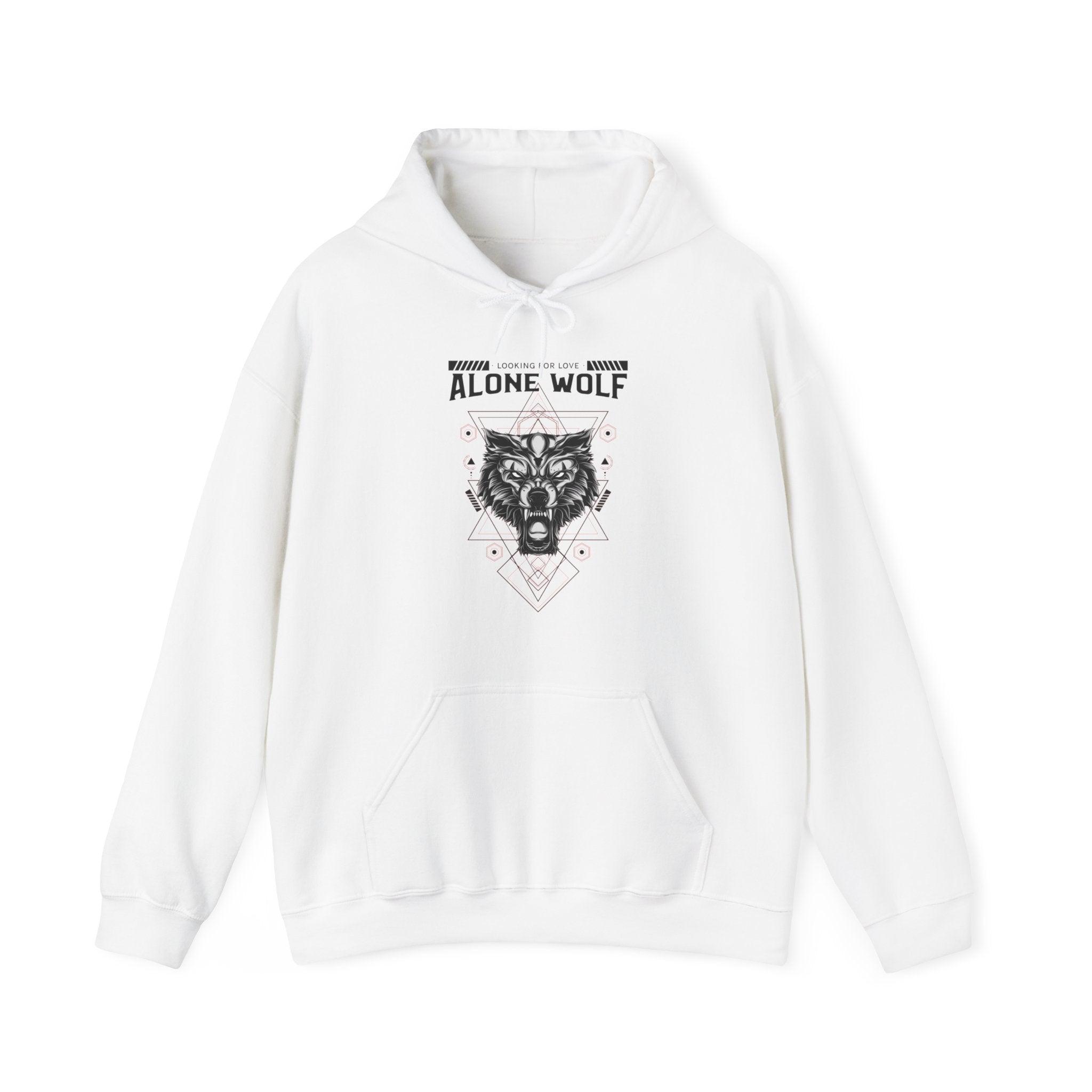 Alone Wolf Looking For Love - Hoodie - Witty Twisters Fashions