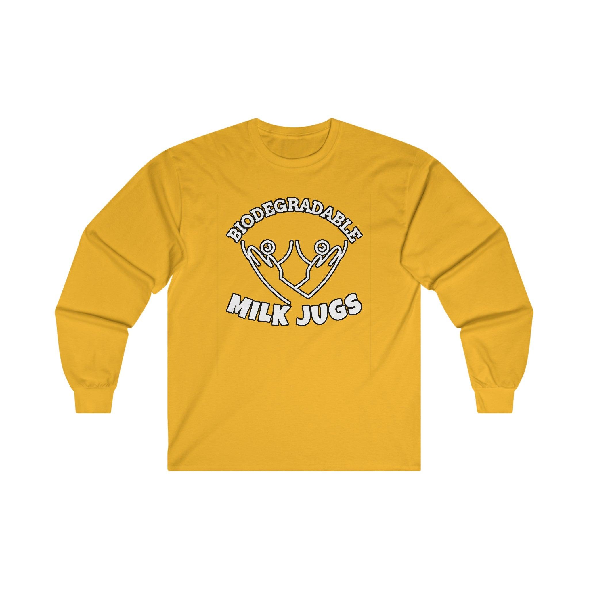 Biodegradable Milk Jugs - Long-Sleeve Tee - Witty Twisters Fashions