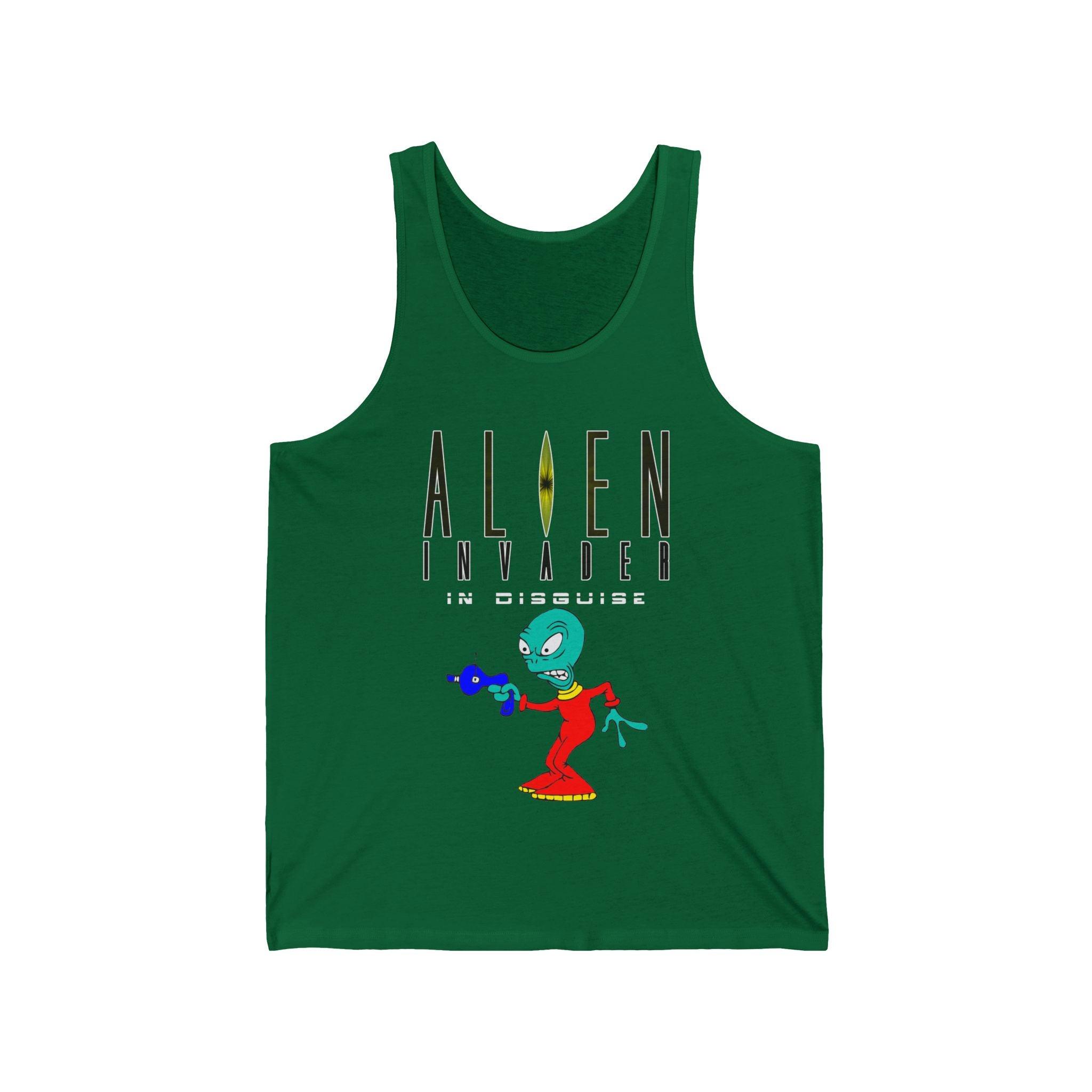 Alien Invader In Disguise - Tank Top - Witty Twisters Fashions