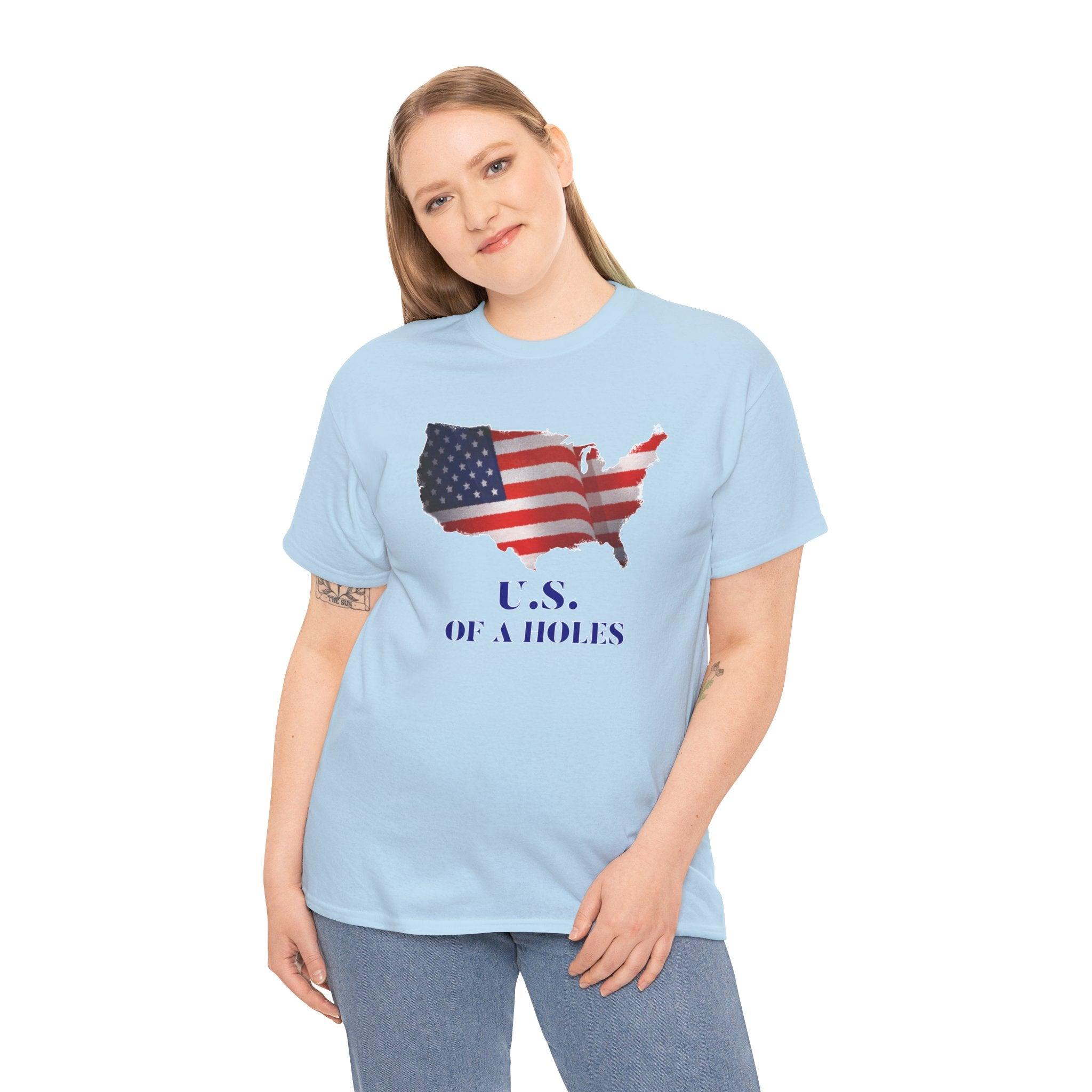 US of A holes - T-Shirt - Witty Twisters Fashions