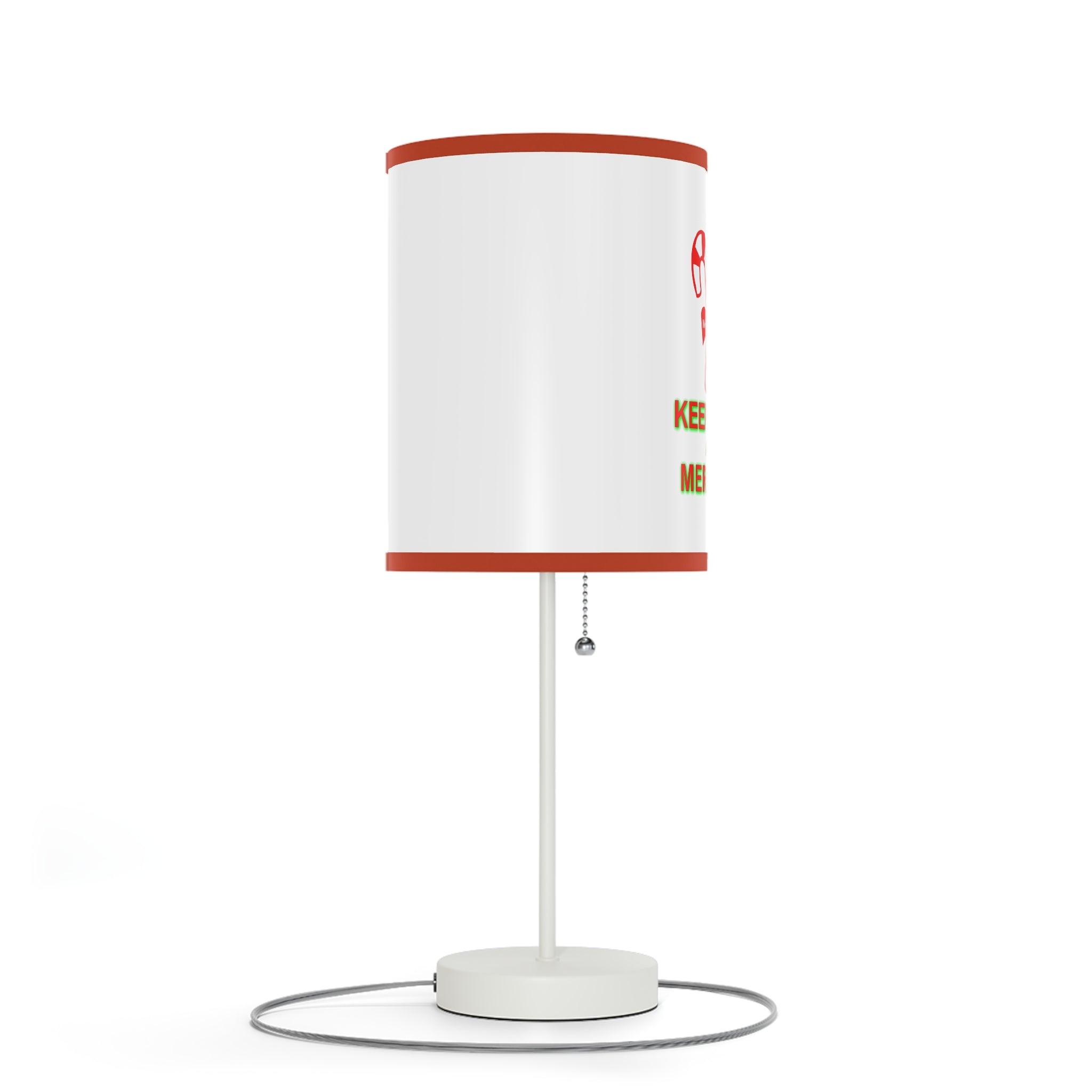 Keep Calm and Merry On - Lamp on a Stand