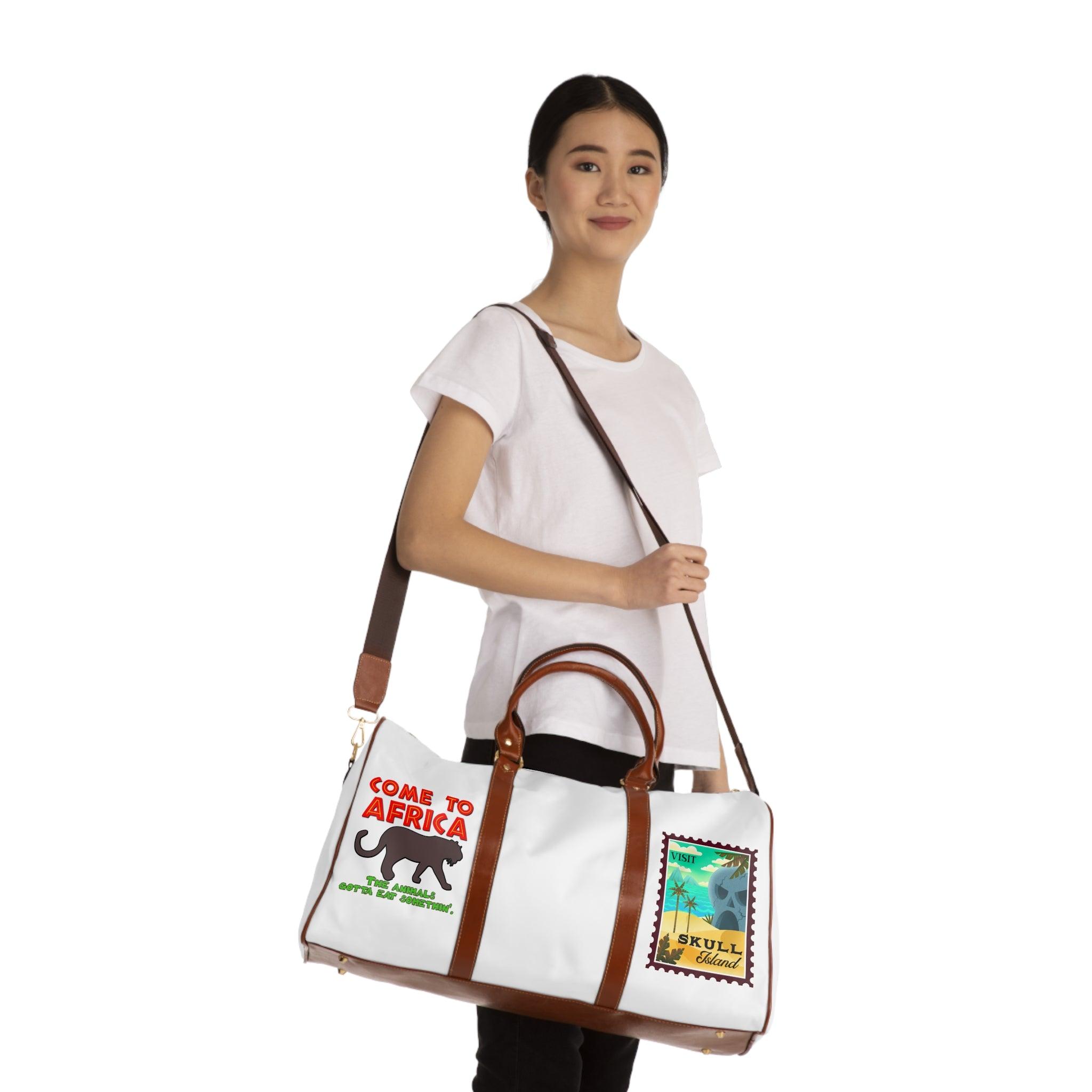 Come To Africa and Visit Skull Island - Waterproof Travel Bag - Witty Twisters Fashions