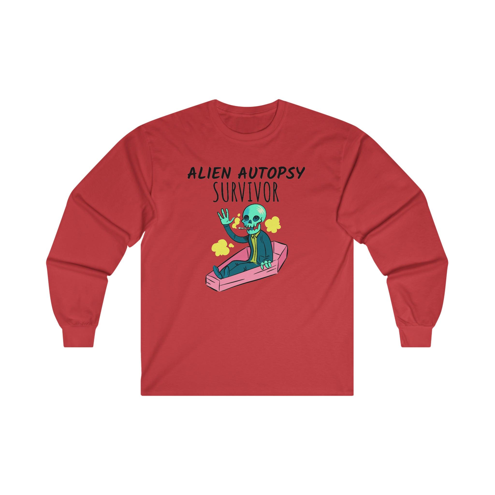 Alien Autopsy Survivor - Long-Sleeve Tee - Witty Twisters Fashions